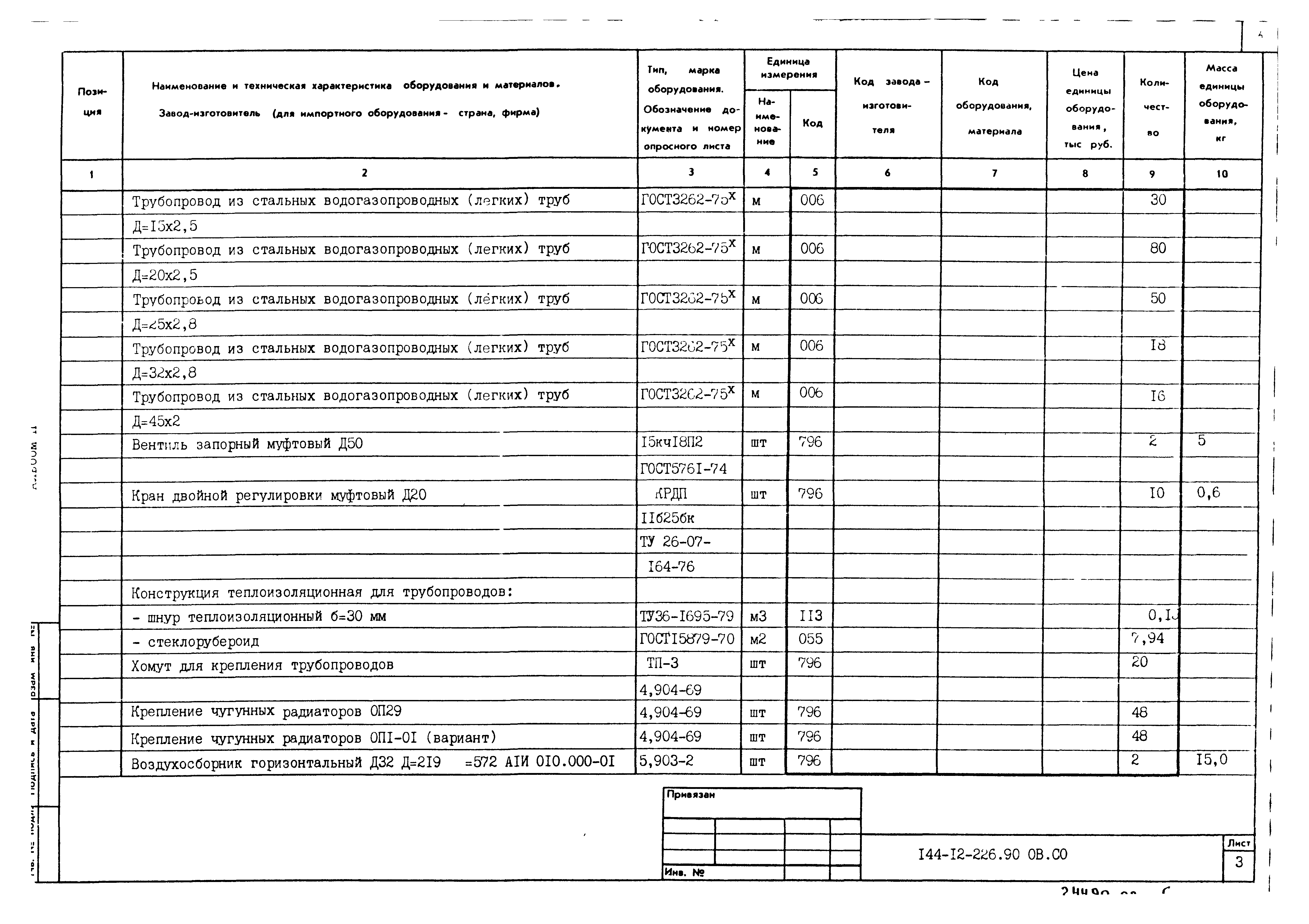 Типовой проект 144-12-226.90