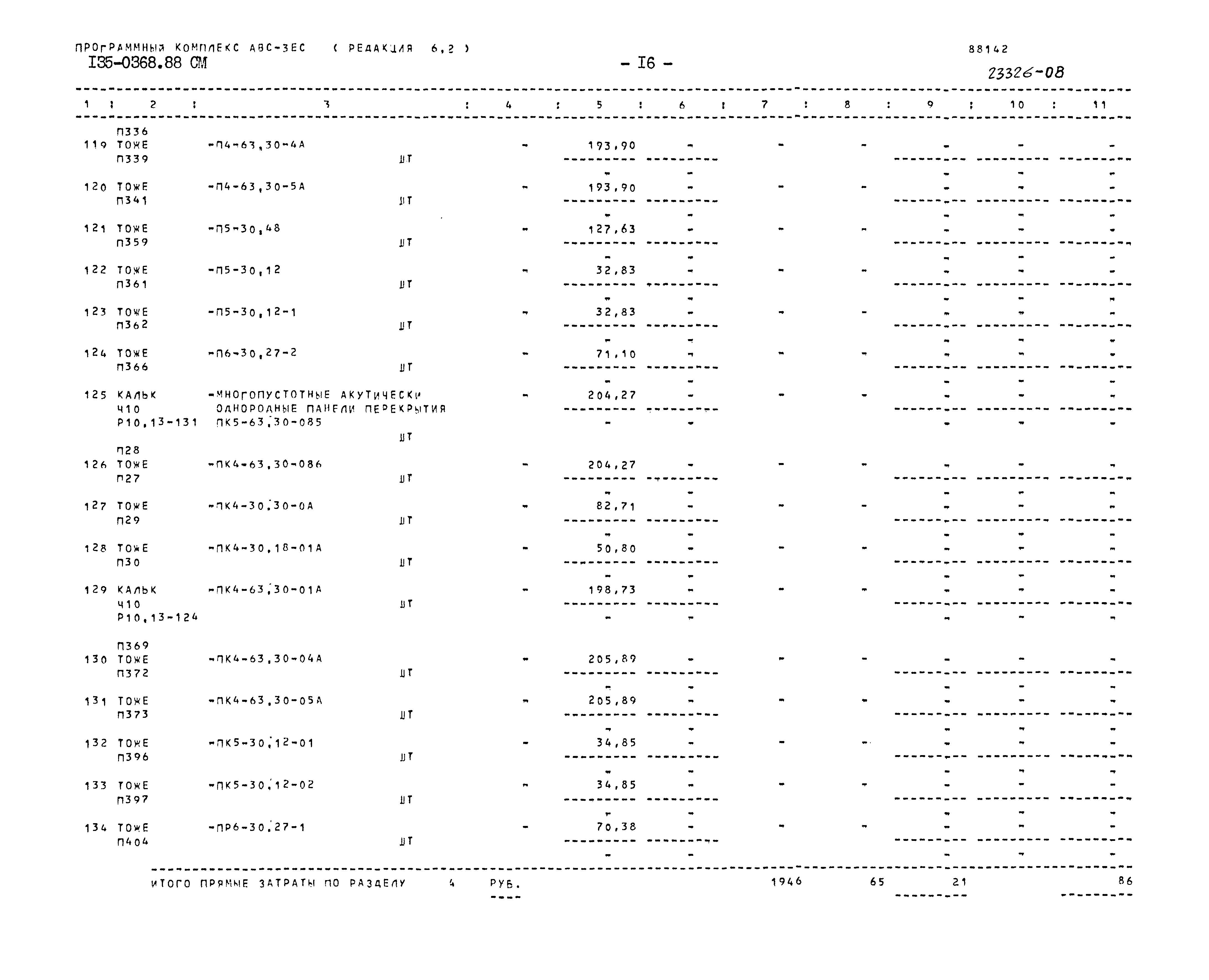 Типовой проект 135-0368.88