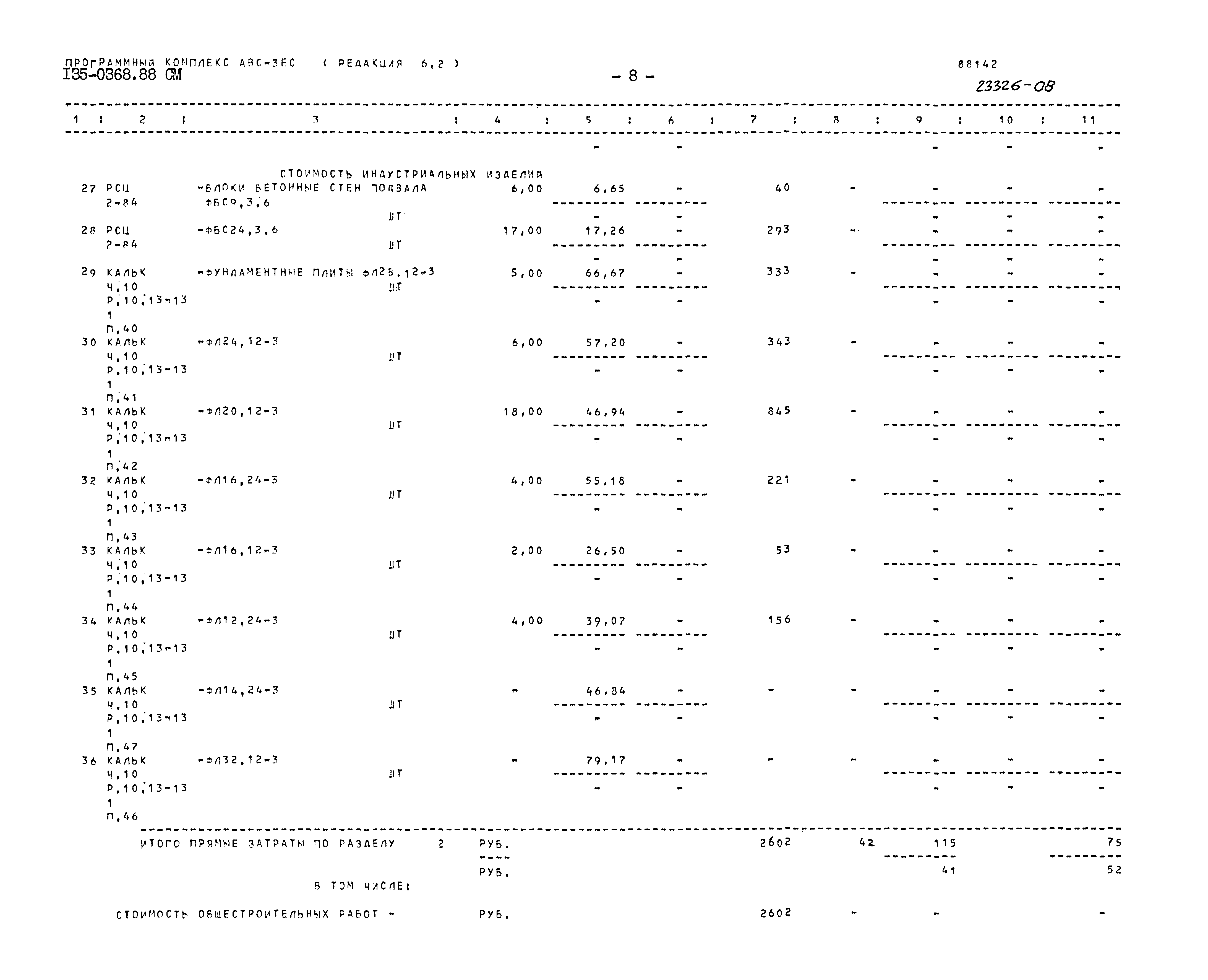 Типовой проект 135-0368.88