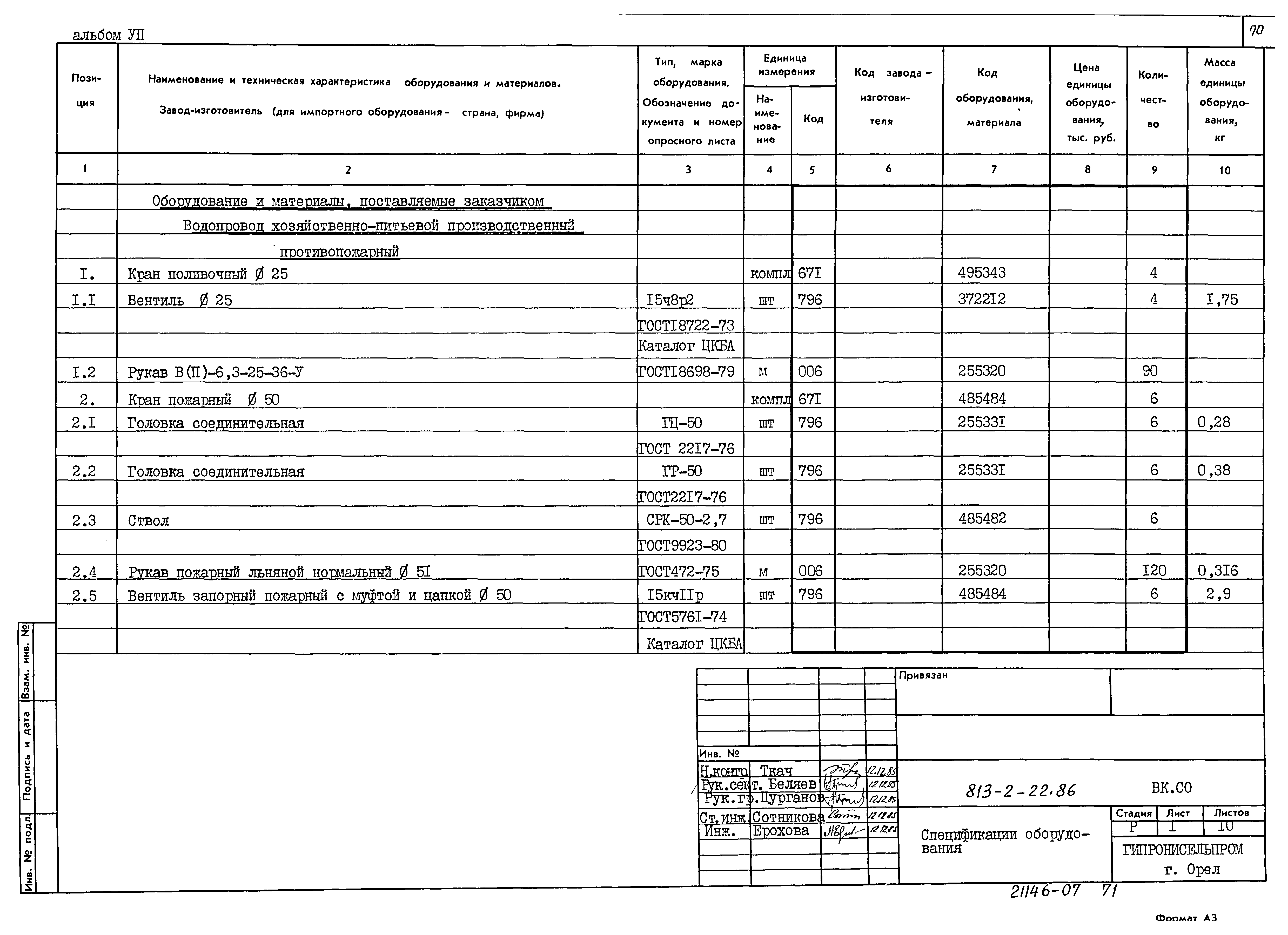 Типовой проект 813-2-22.86