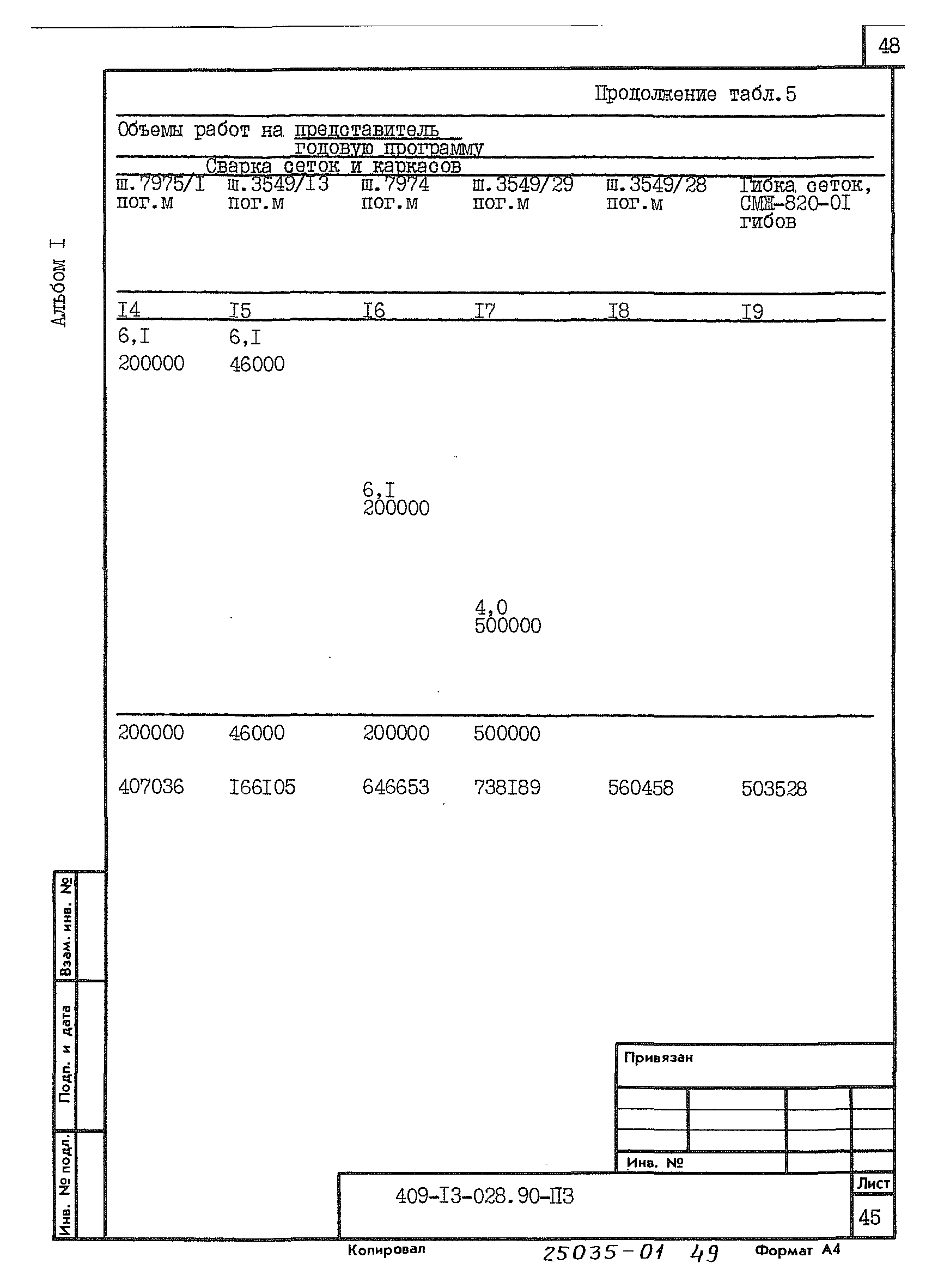 Типовые проектные решения 409-13-028.90