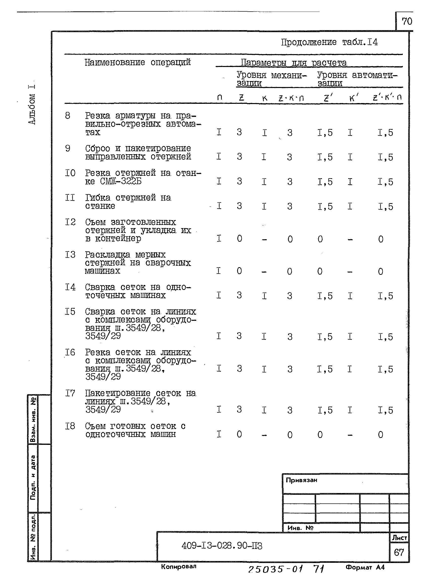 Типовые проектные решения 409-13-028.90