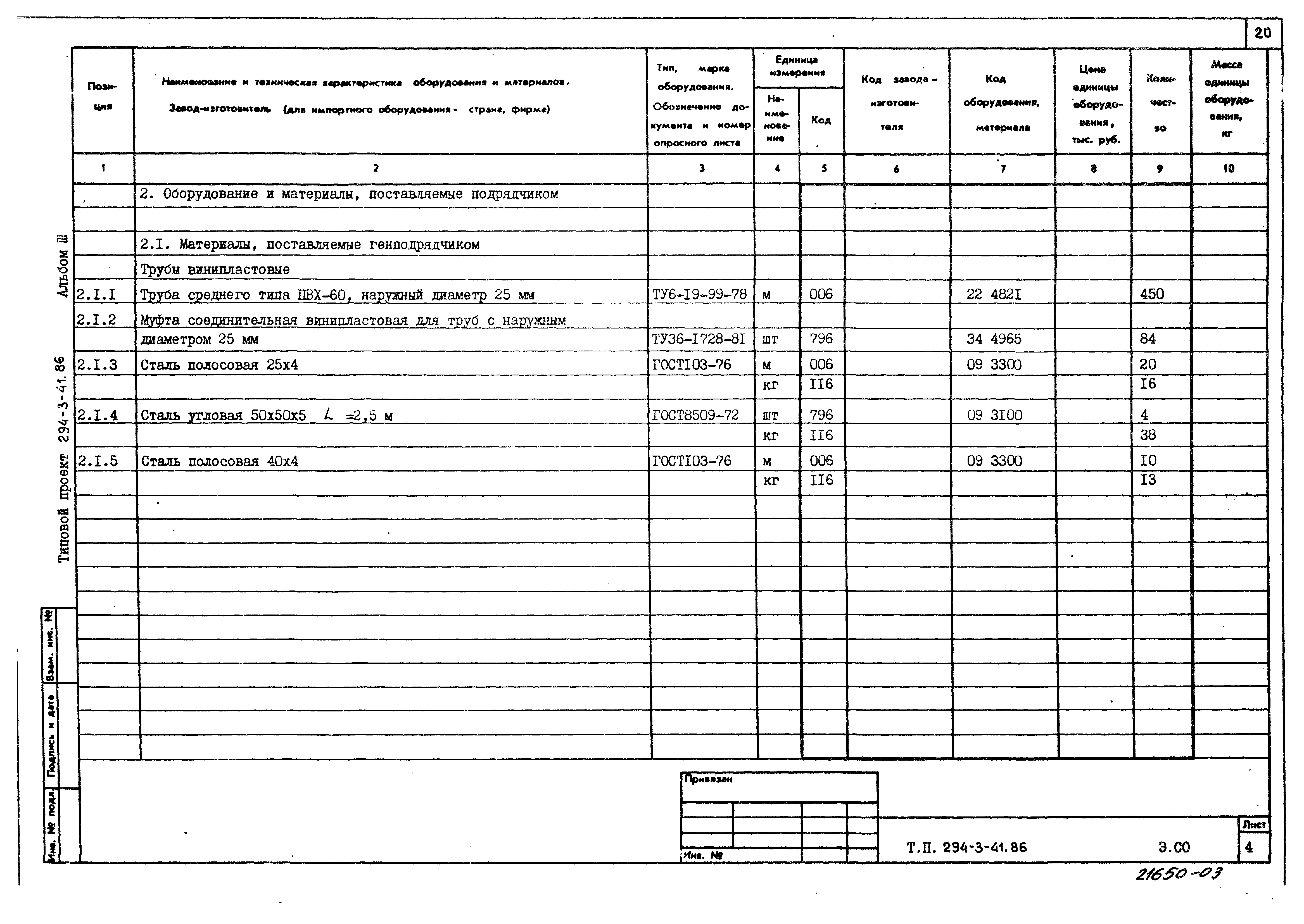 Типовой проект 294-3-41.86