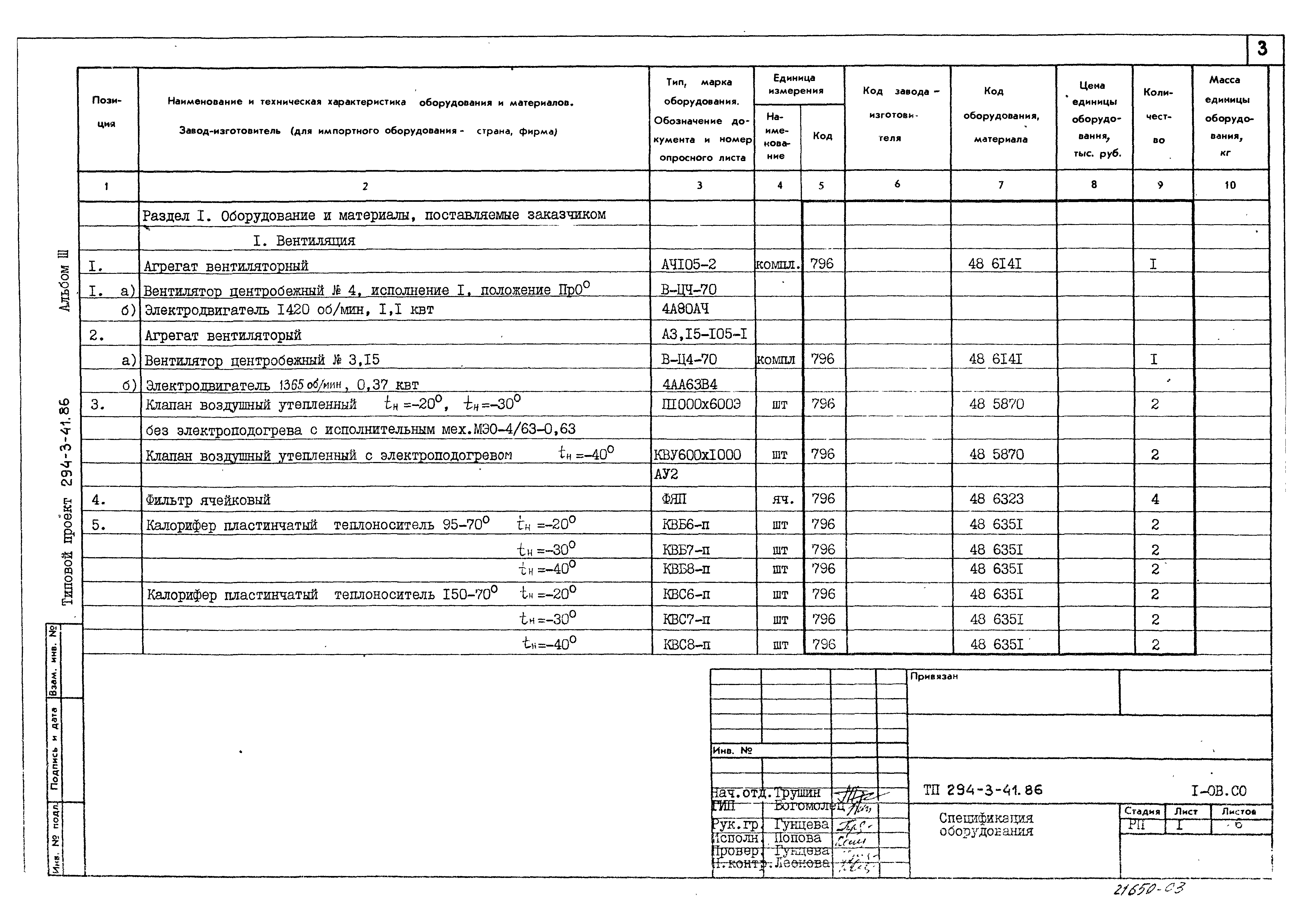 Типовой проект 294-3-41.86