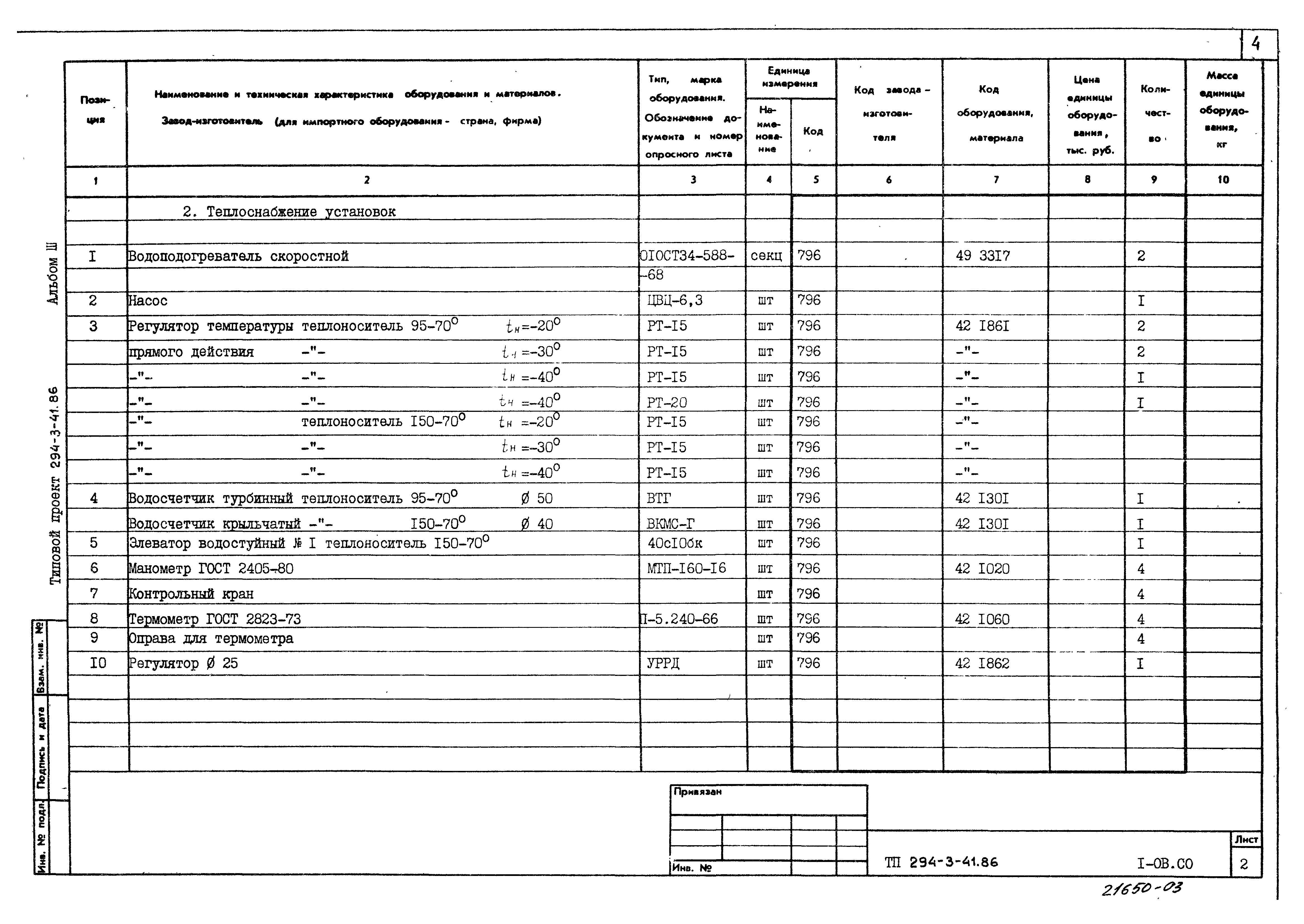 Типовой проект 294-3-41.86