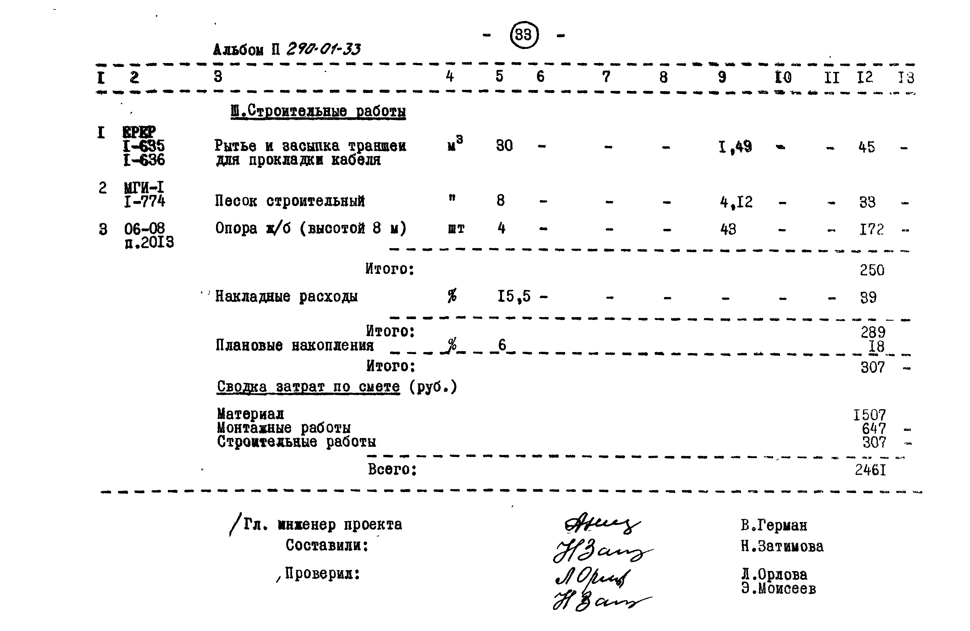 Типовой проект 290-01-33