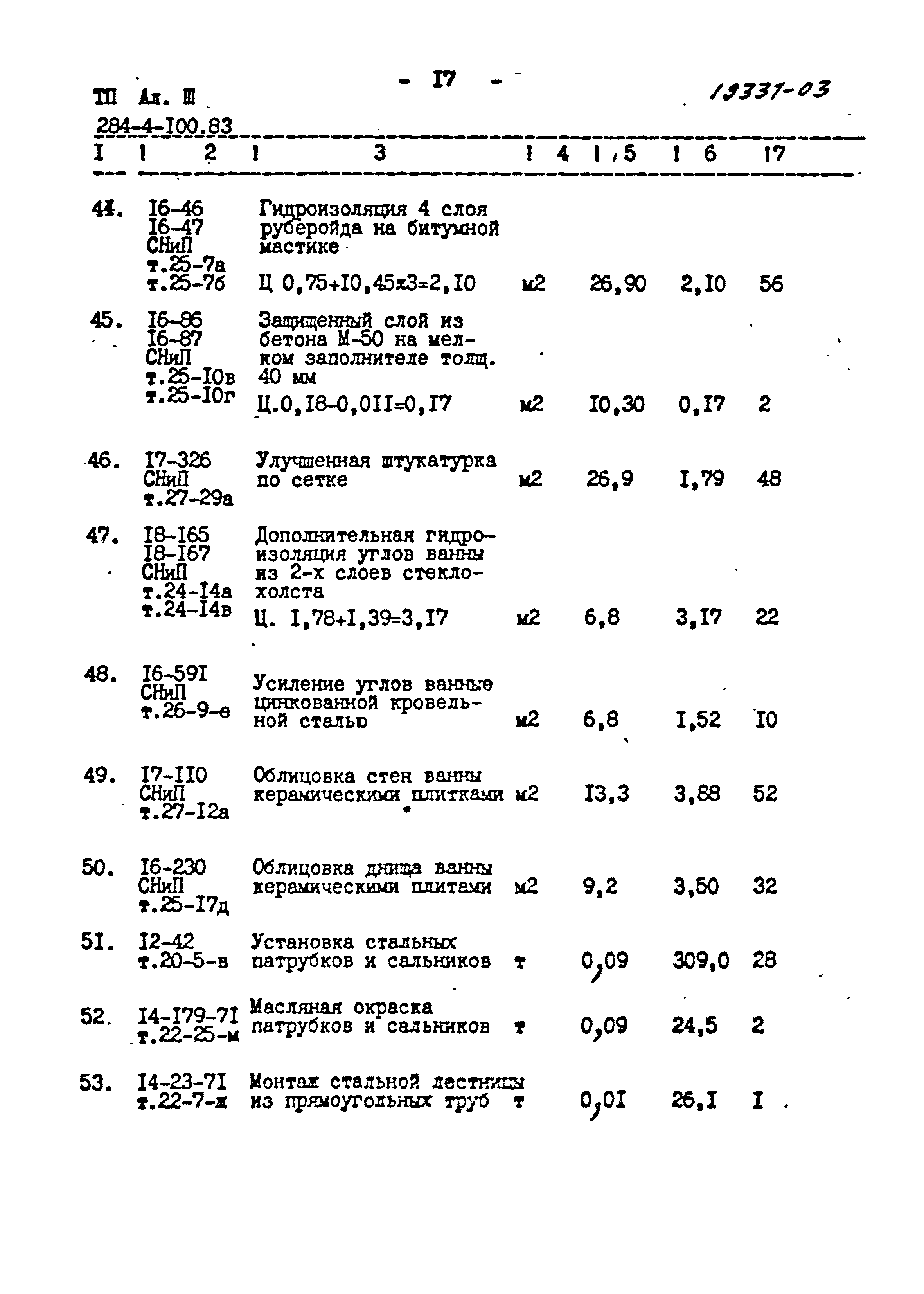 Типовой проект 284-4-100.83