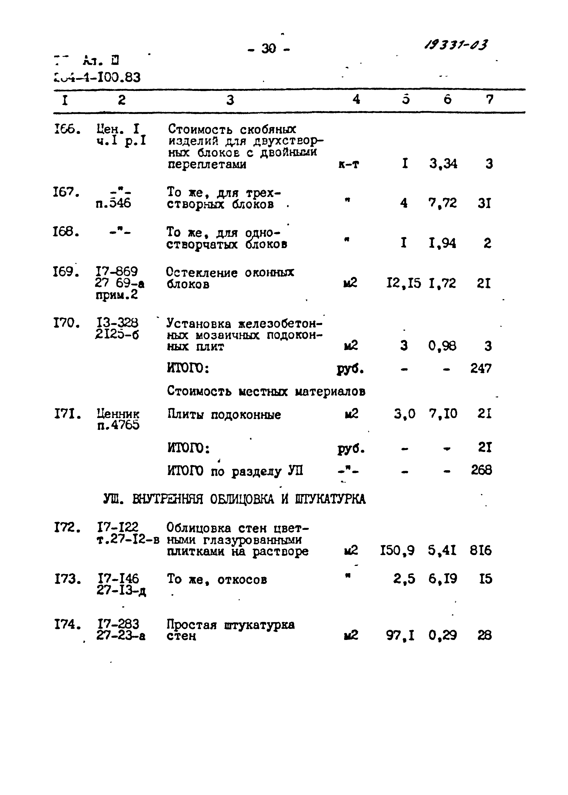 Типовой проект 284-4-100.83