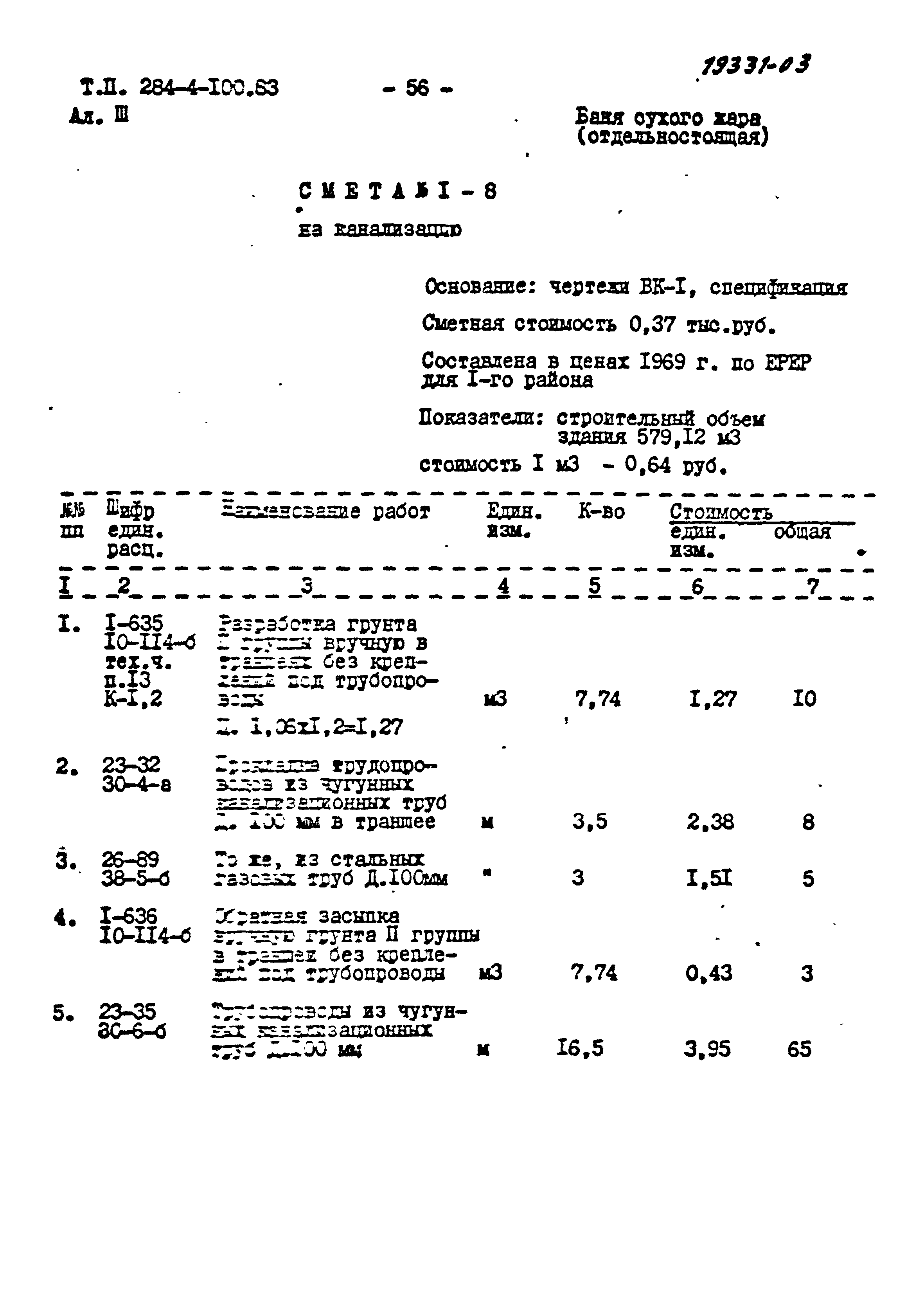 Типовой проект 284-4-100.83