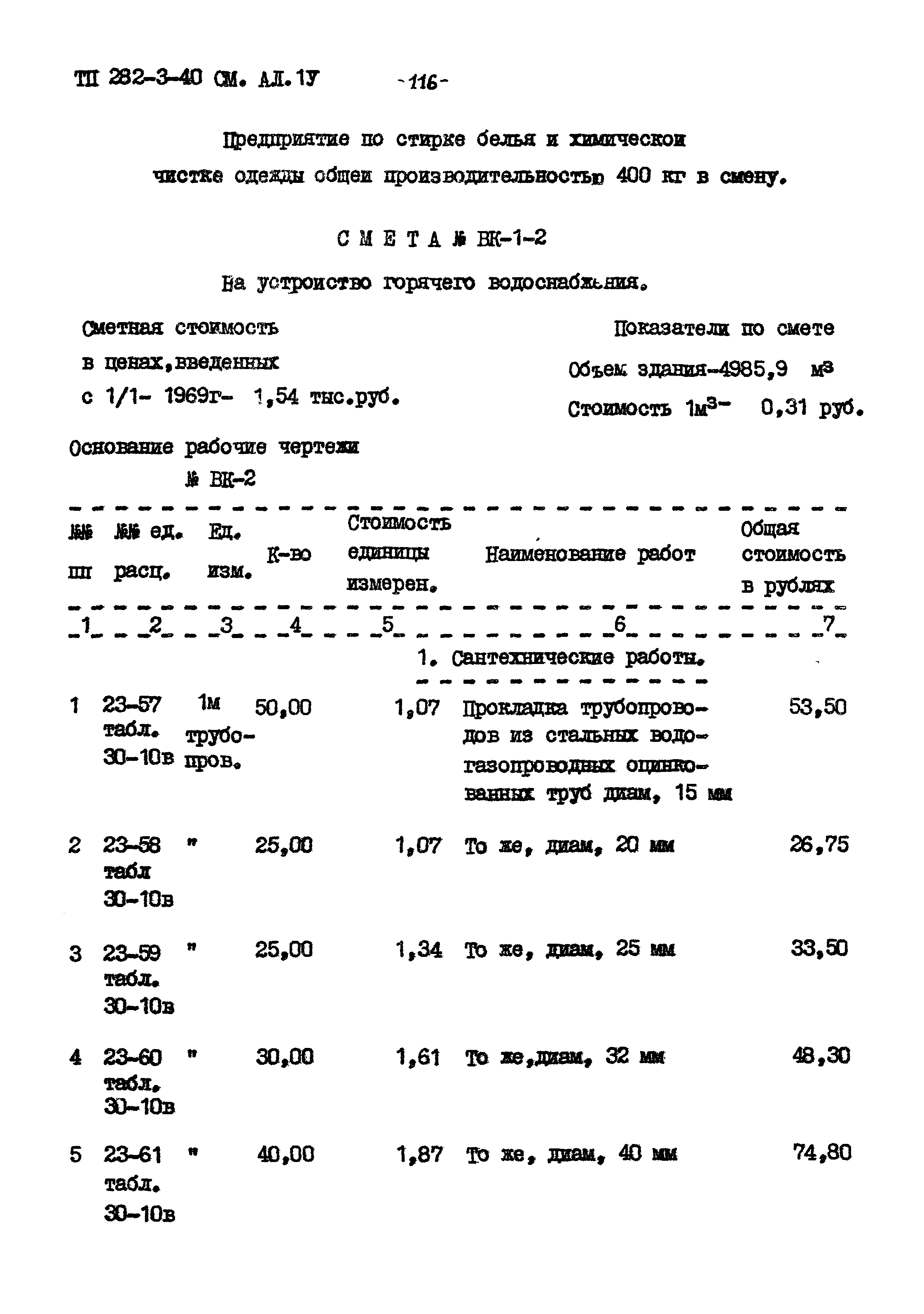 Типовой проект 282-3-40