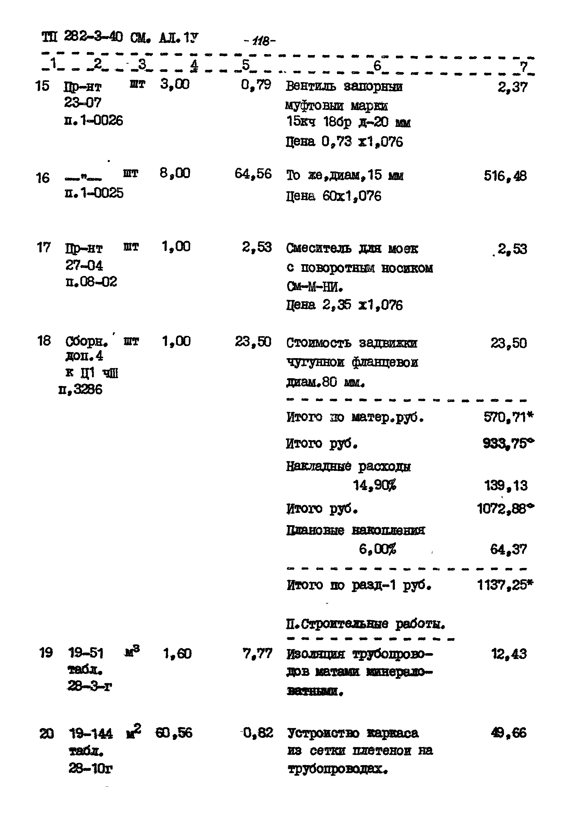 Типовой проект 282-3-40