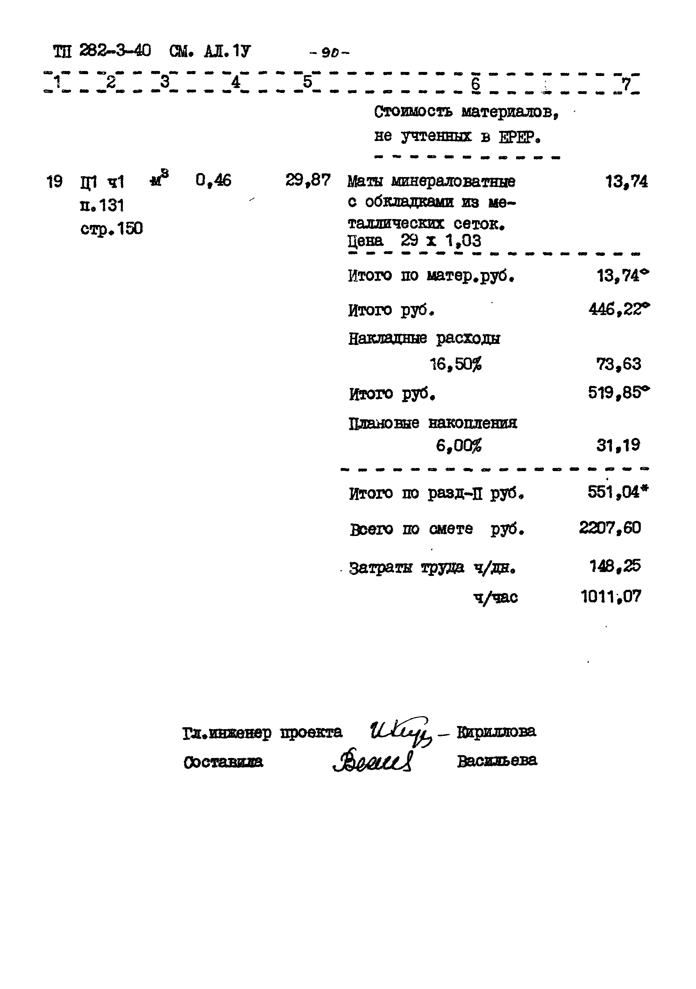 Типовой проект 282-3-40