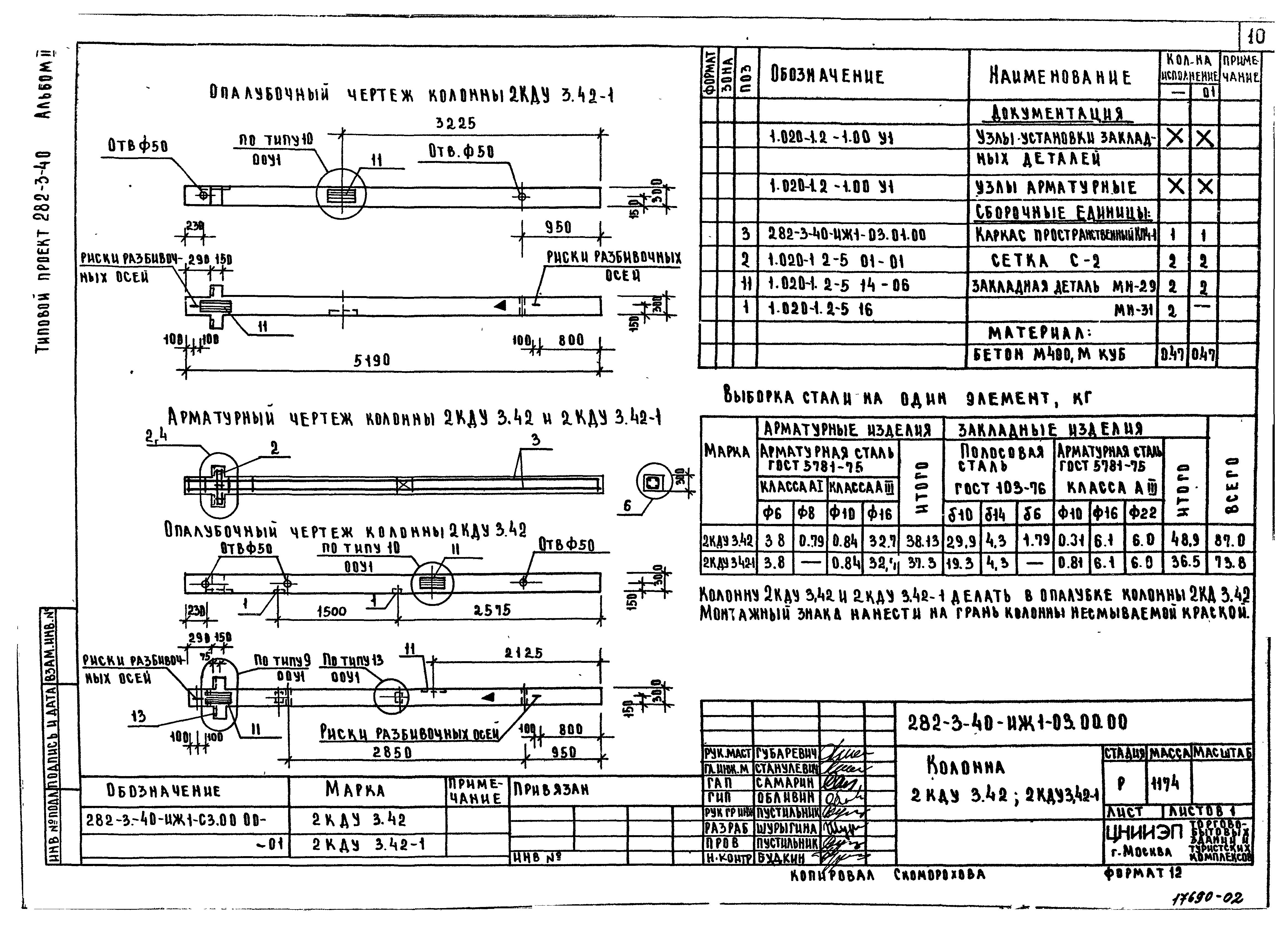 Типовой проект 282-3-40