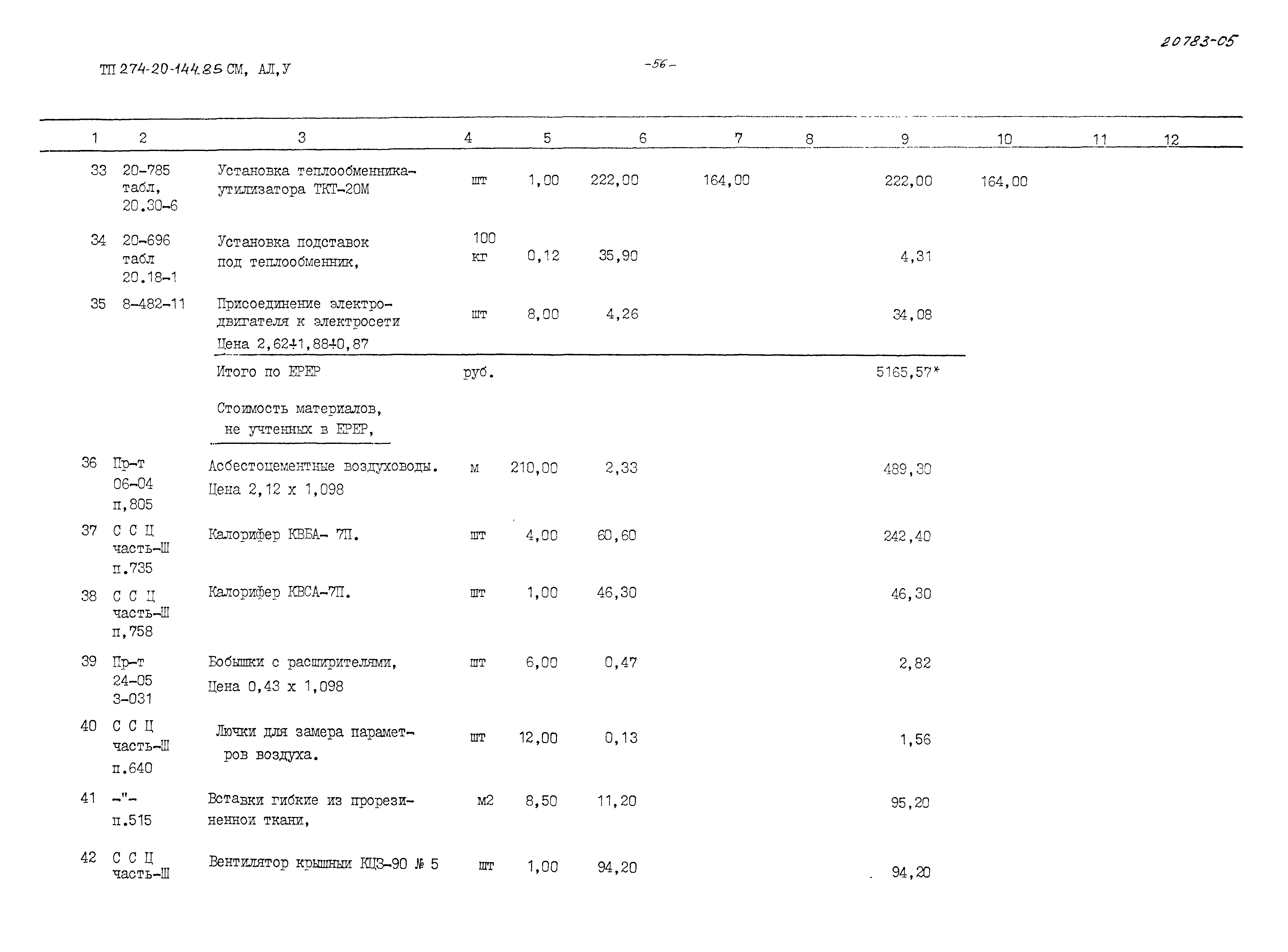 Типовой проект 274-20-144.85