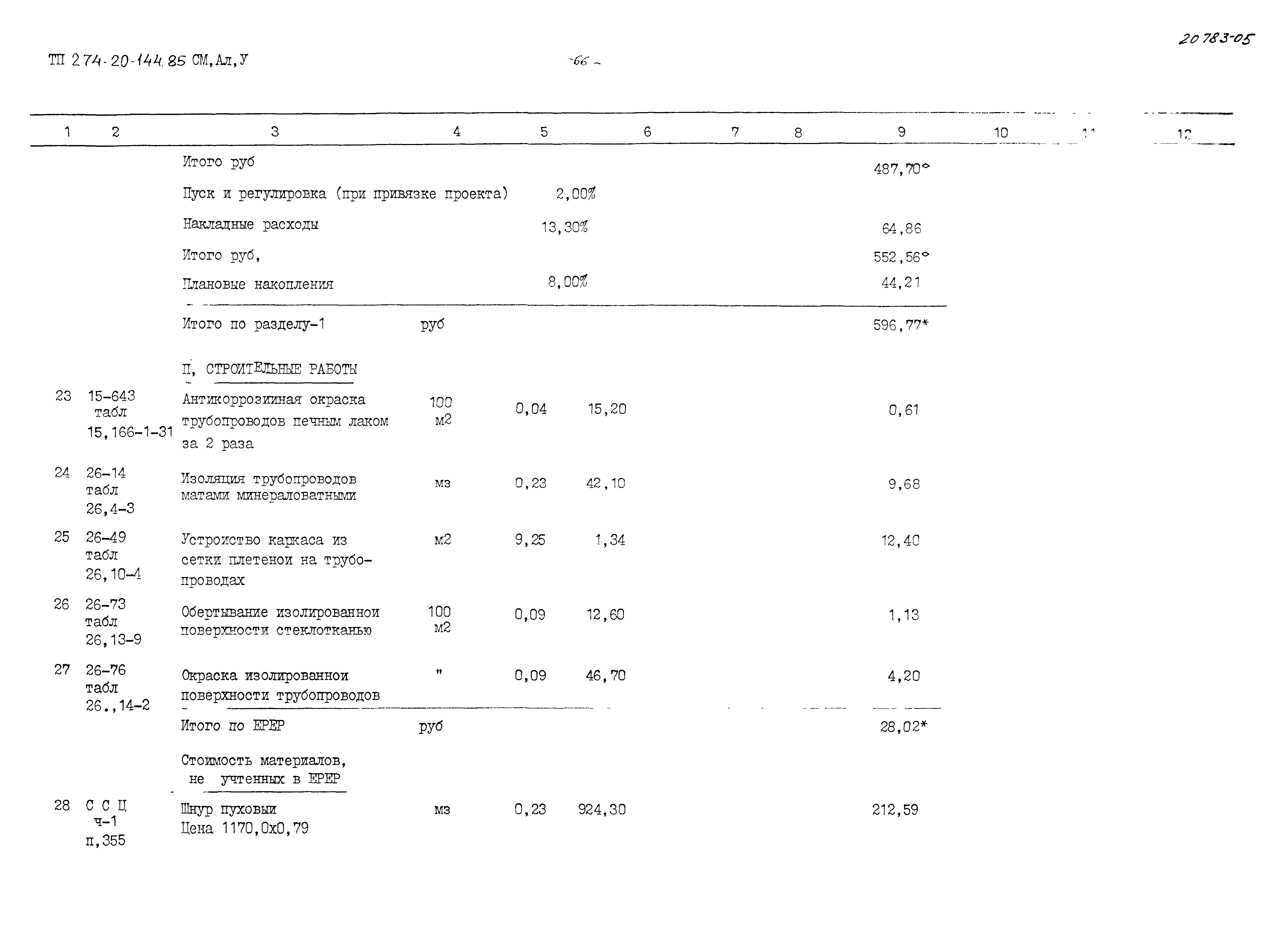 Типовой проект 274-20-144.85