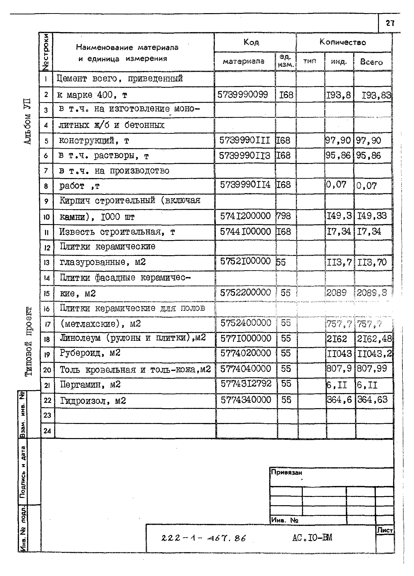 Типовой проект 222-1-467.86