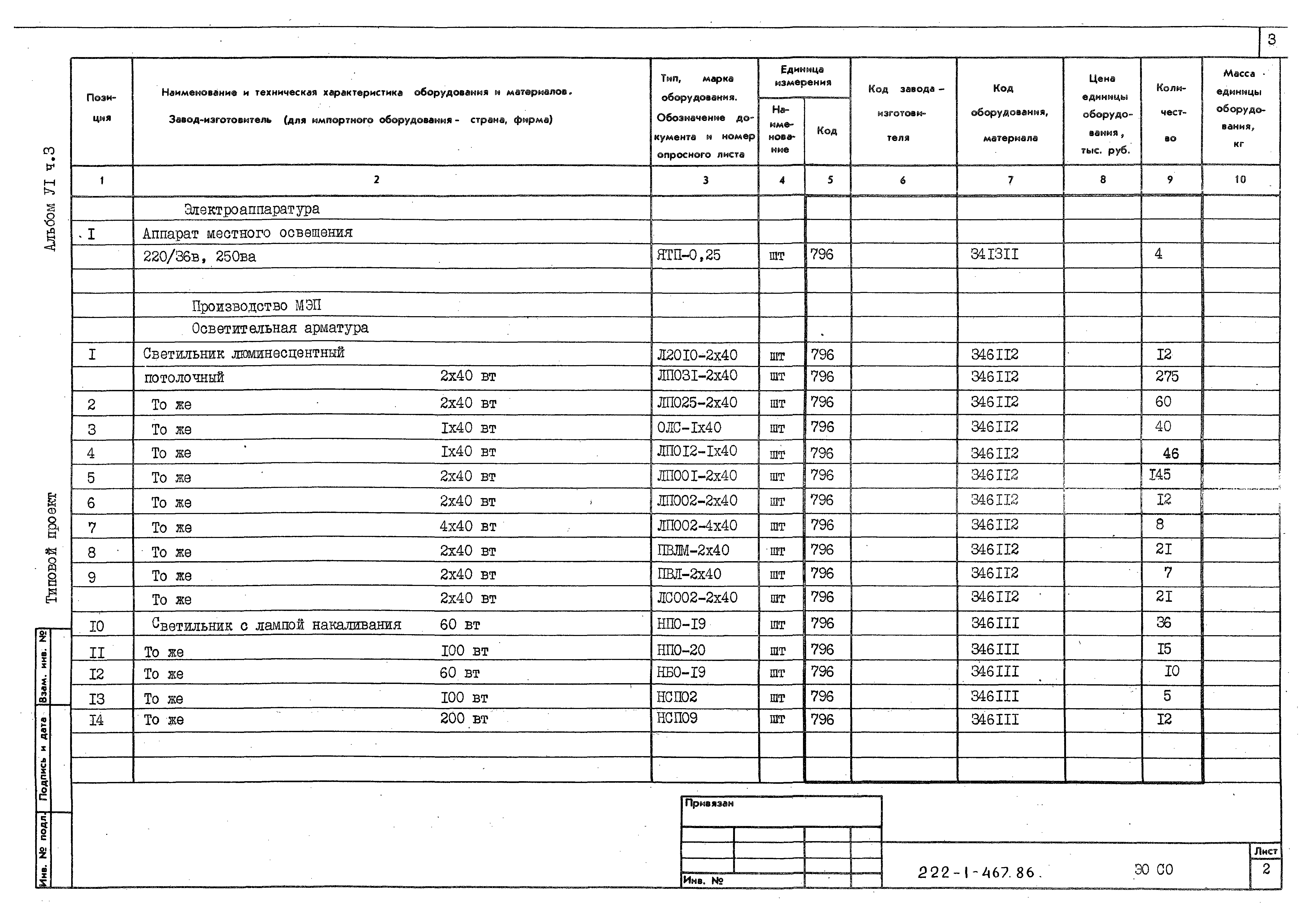 Типовой проект 222-1-467.86