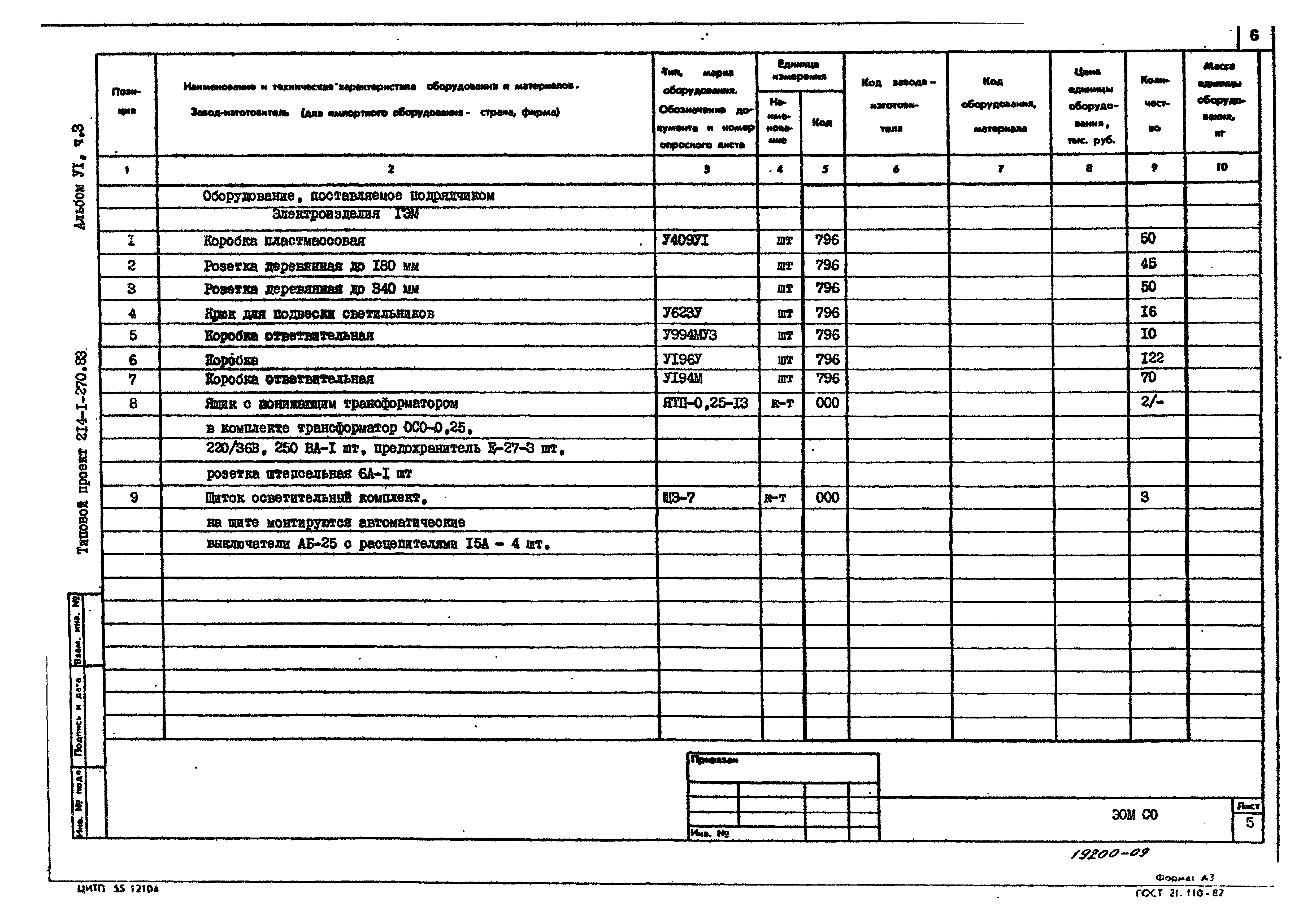 Типовой проект 214-1-270.83