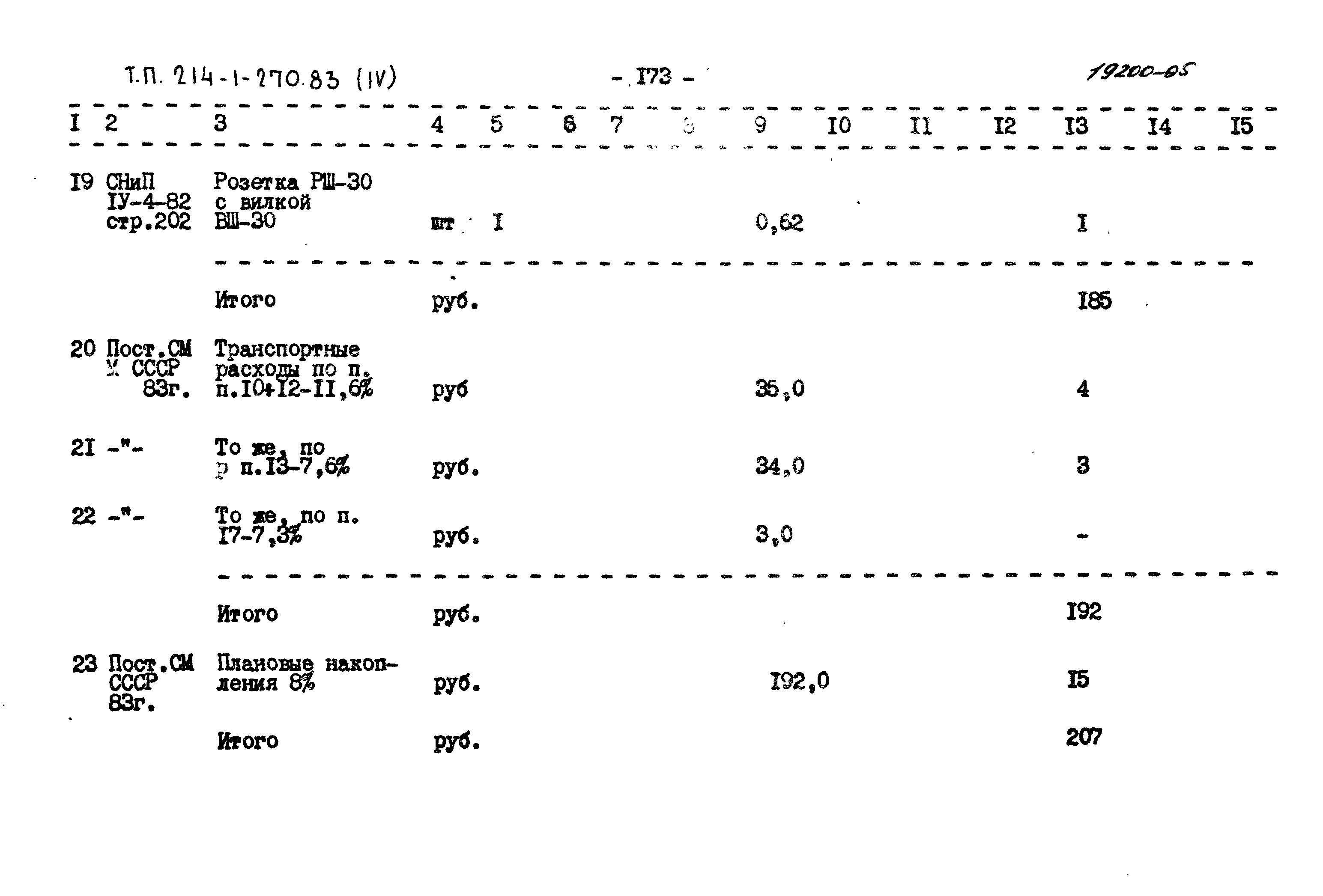 Типовой проект 214-1-270.83