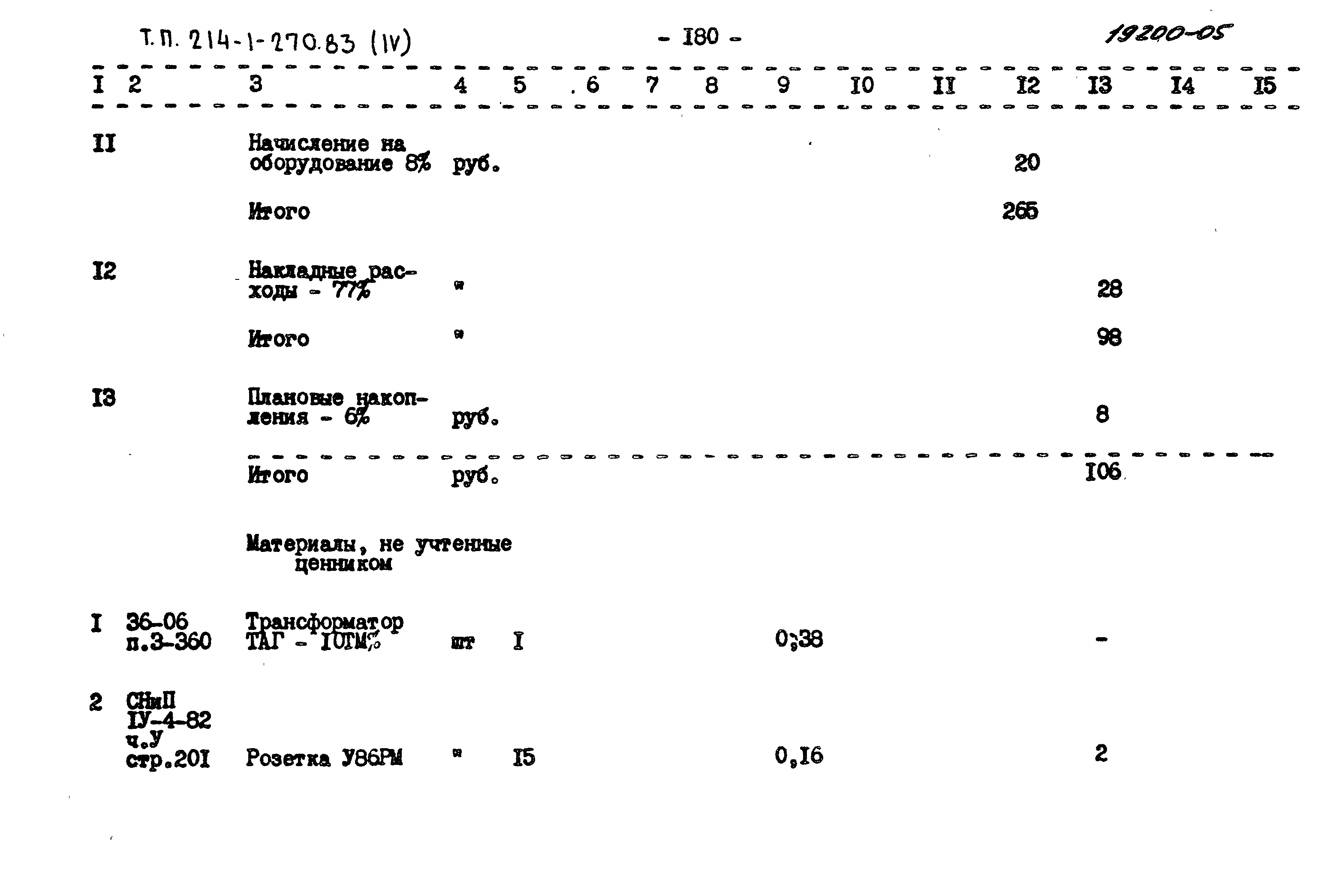 Типовой проект 214-1-270.83