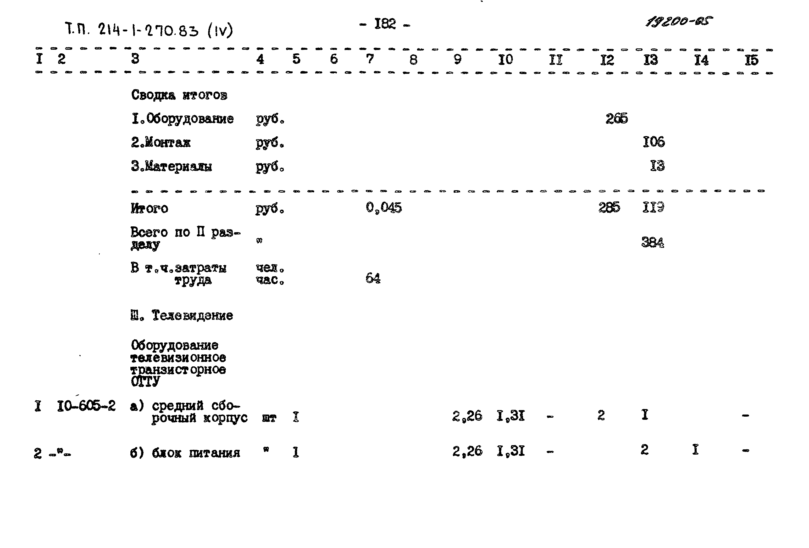 Типовой проект 214-1-270.83