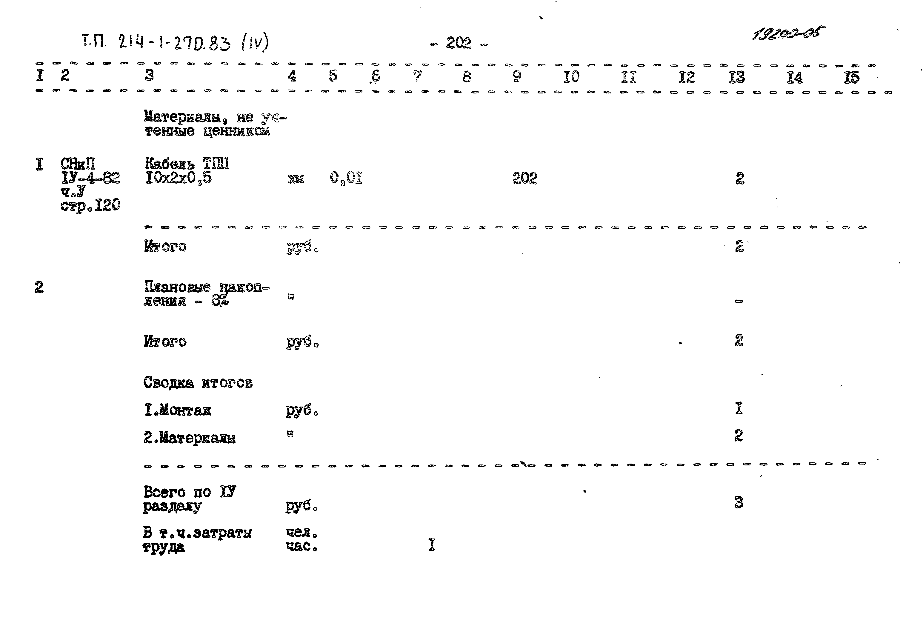 Типовой проект 214-1-270.83