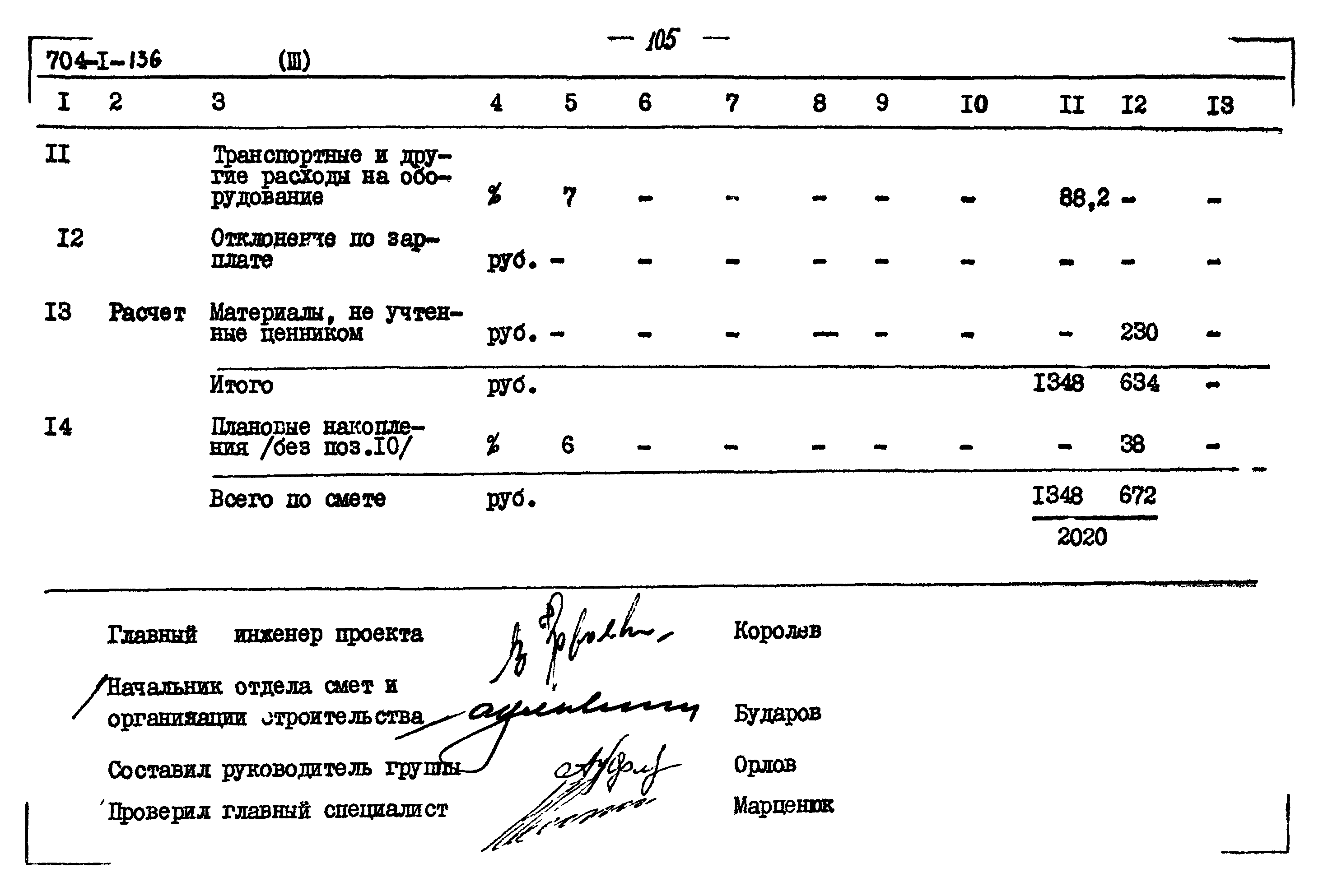 Типовой проект 704-1-136