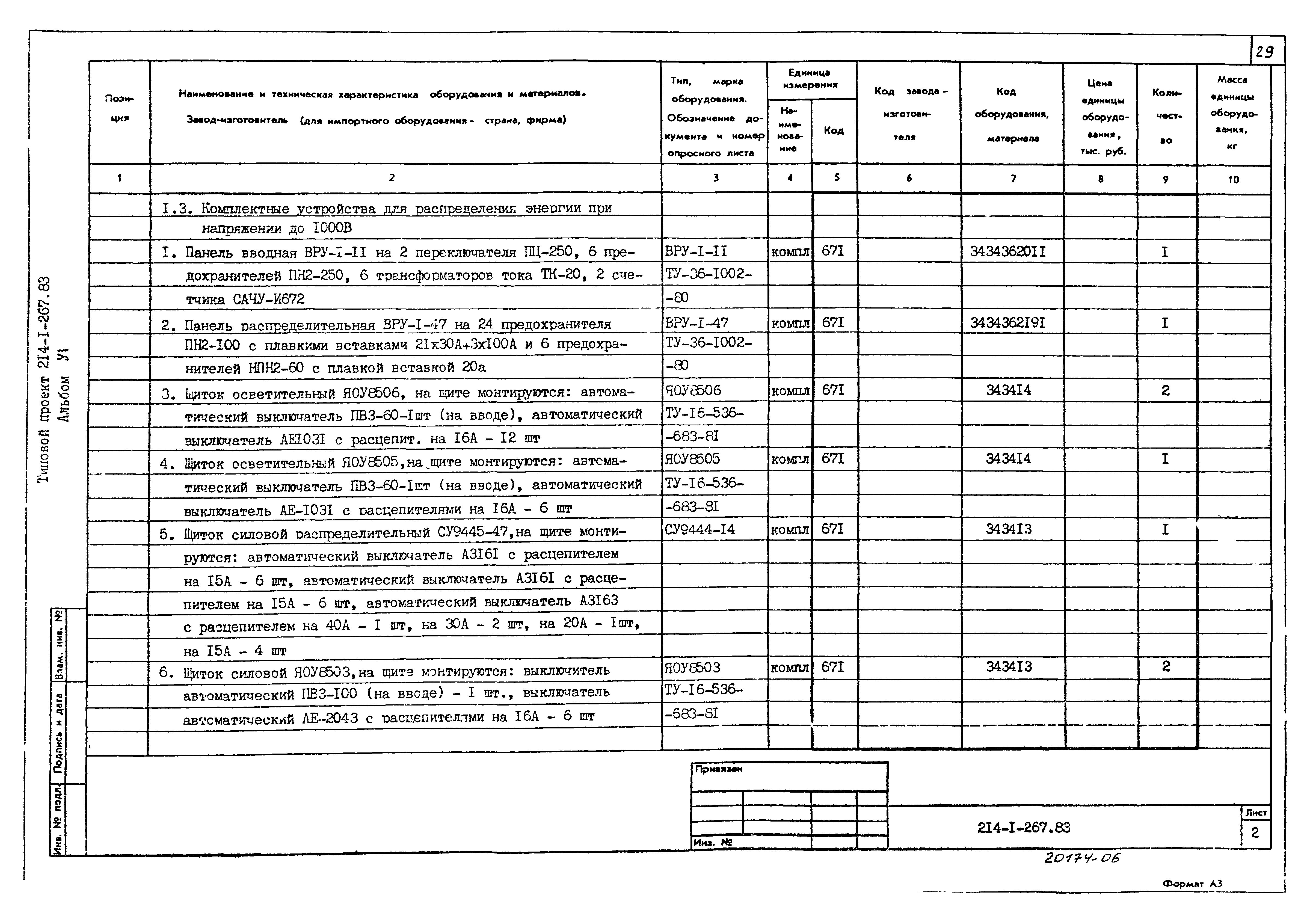 Типовой проект 214-1-267.83