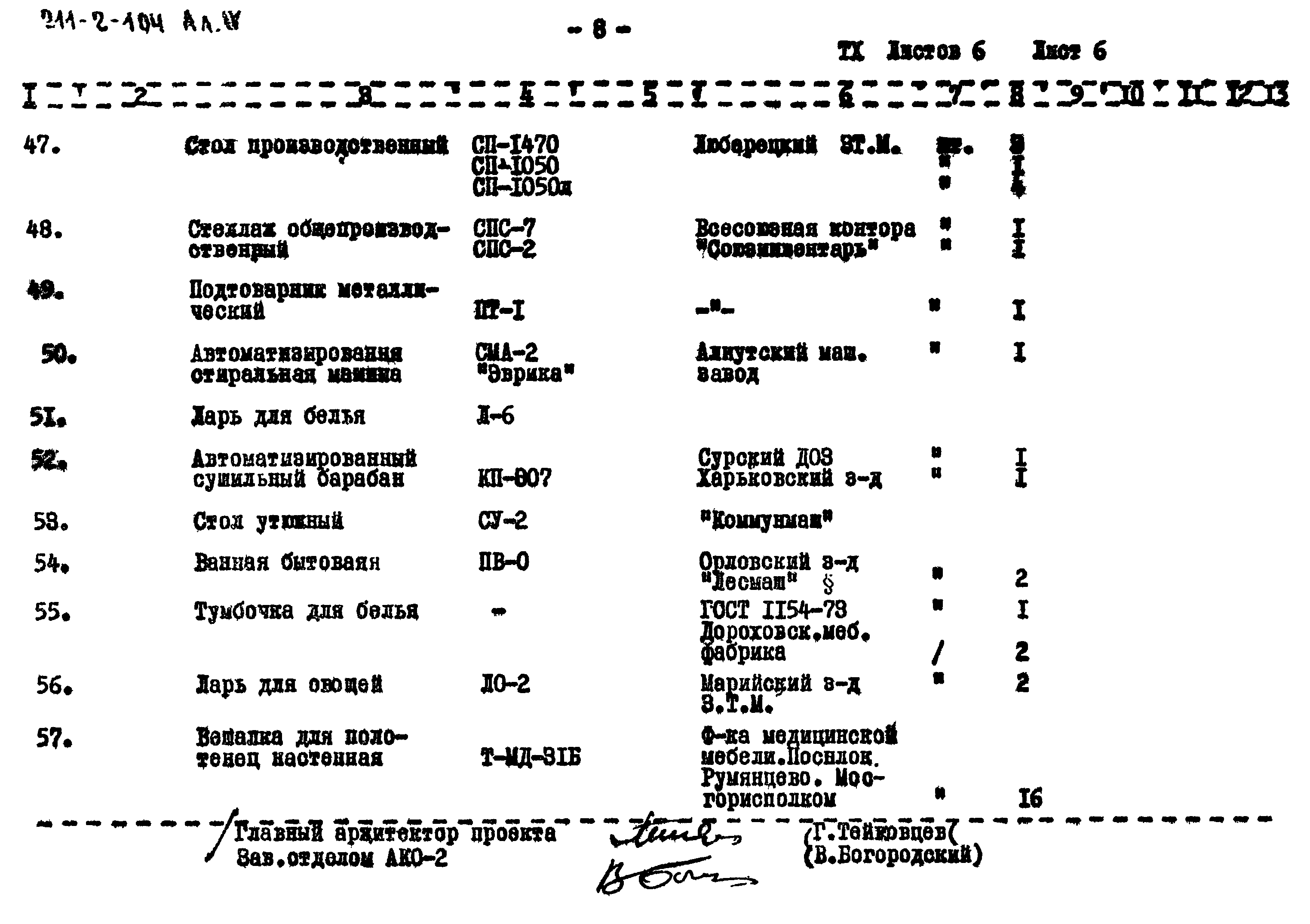 Типовой проект 211-2-104