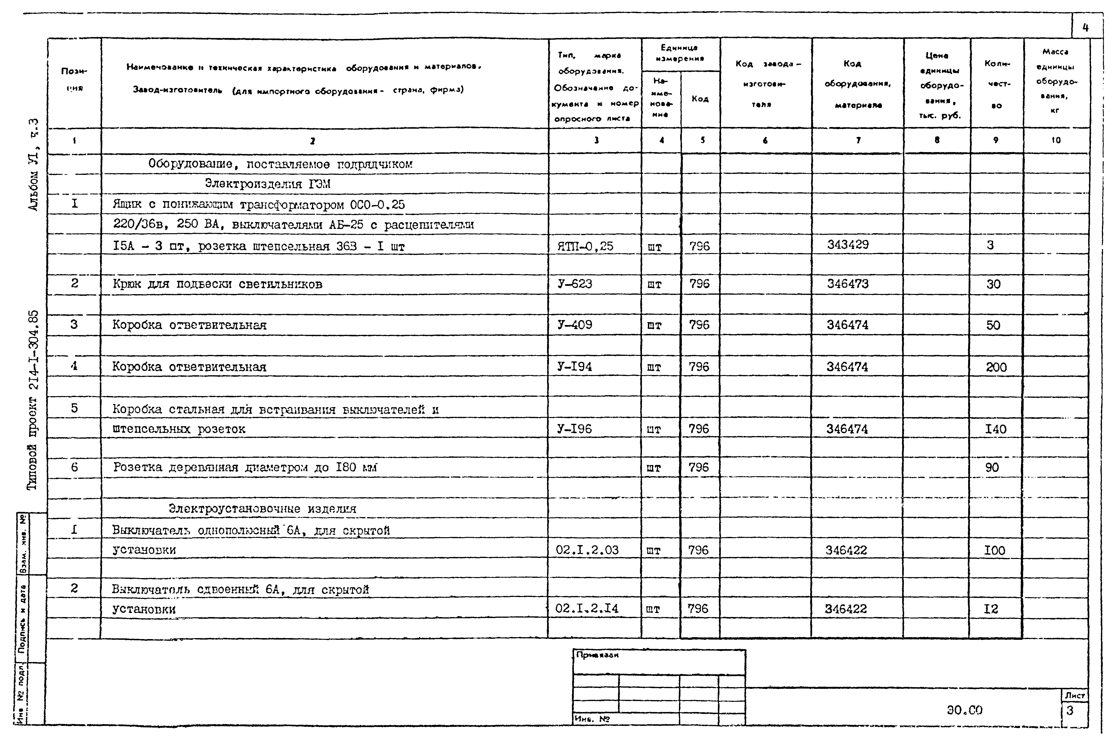 Типовой проект 214-1-304.85