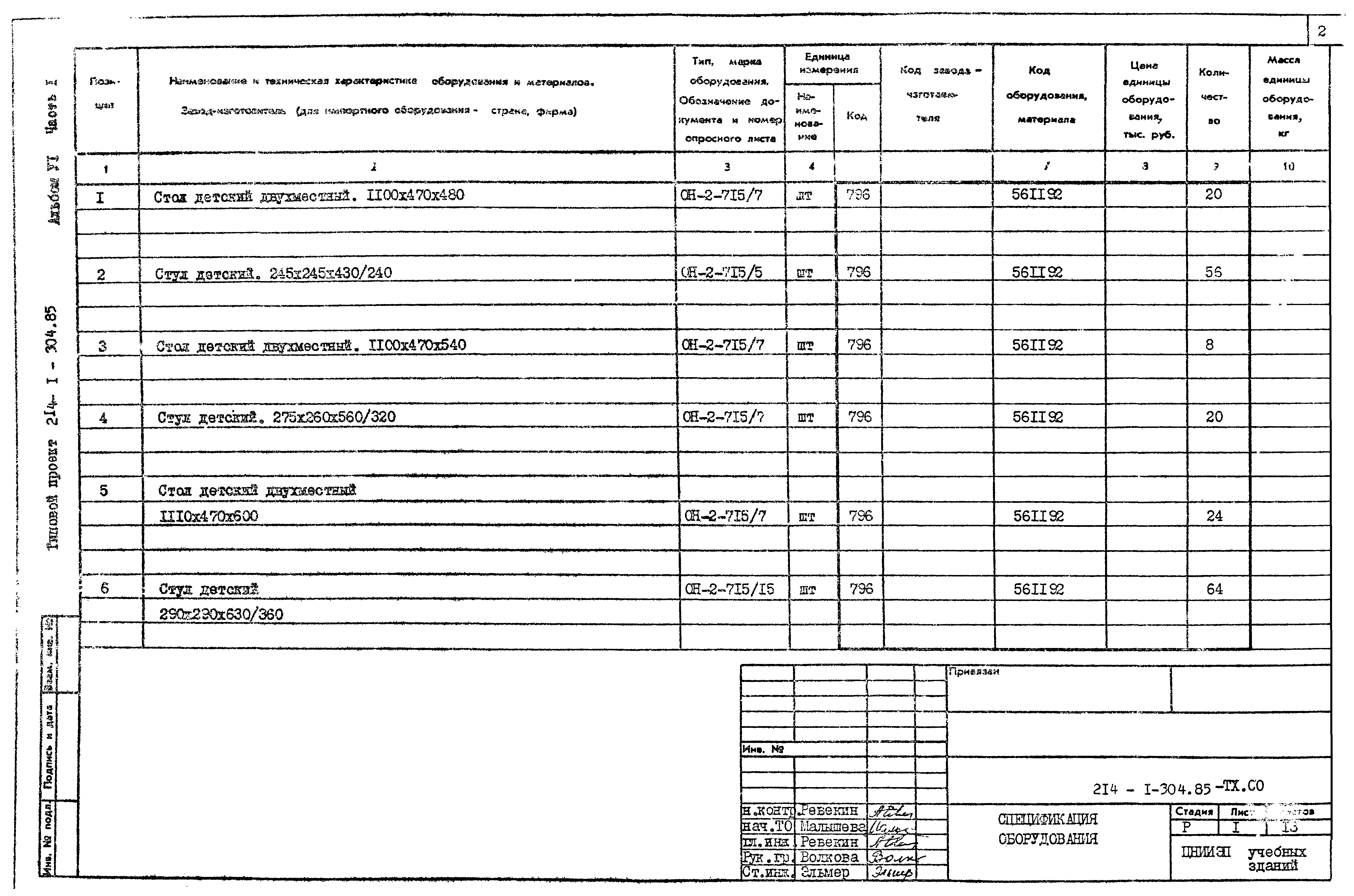 Типовой проект 214-1-304.85