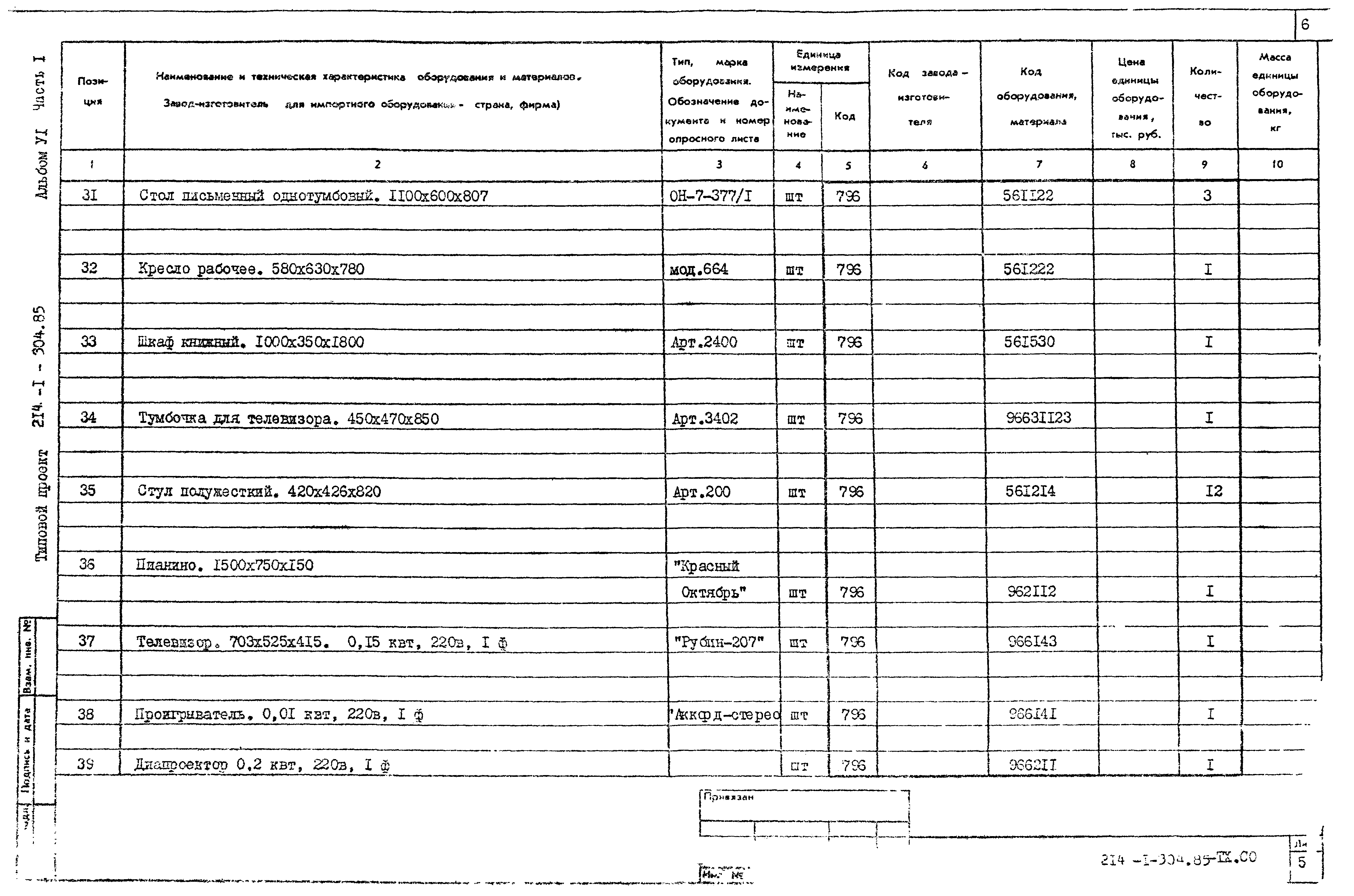 Типовой проект 214-1-304.85