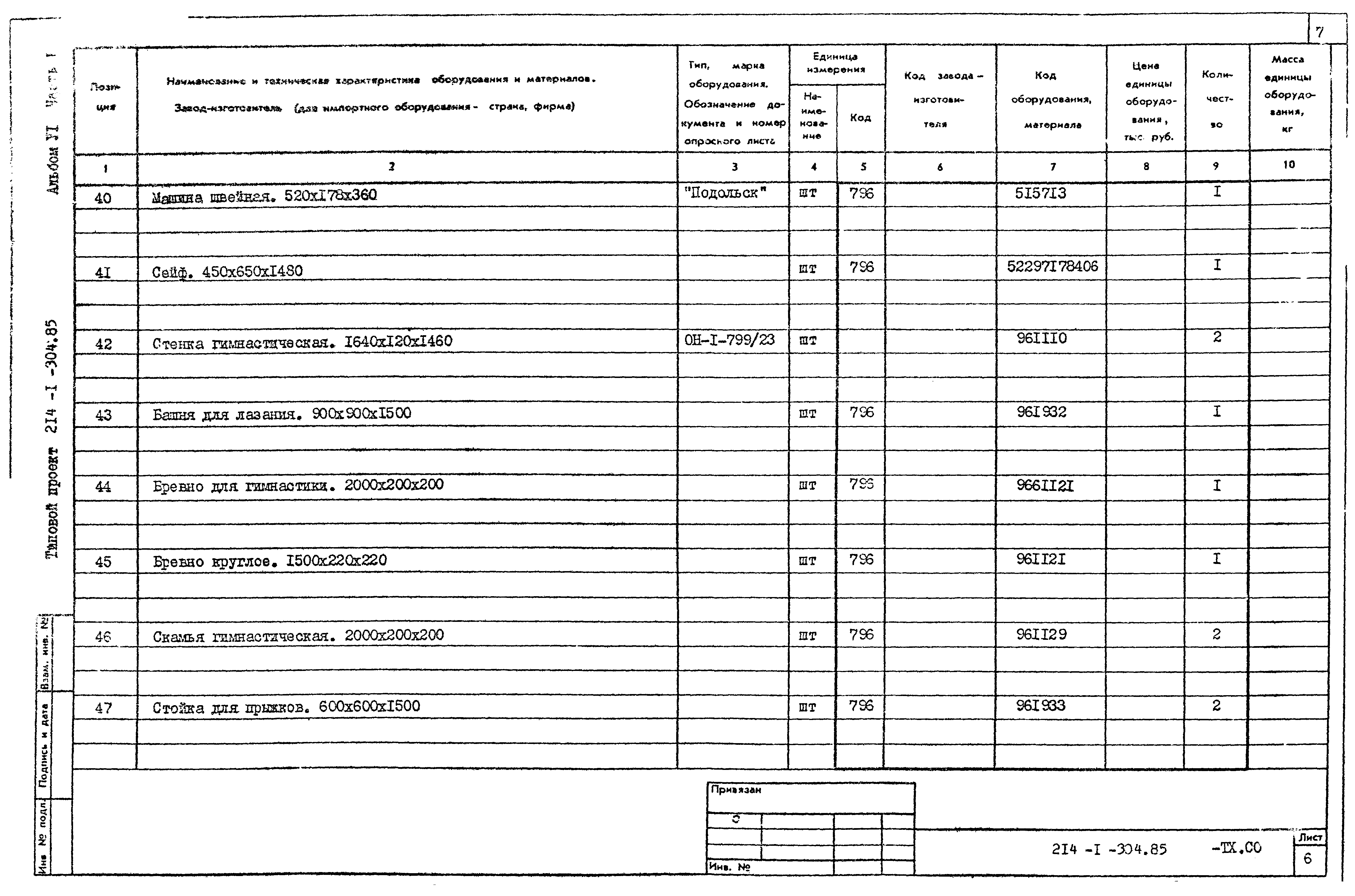 Типовой проект 214-1-304.85