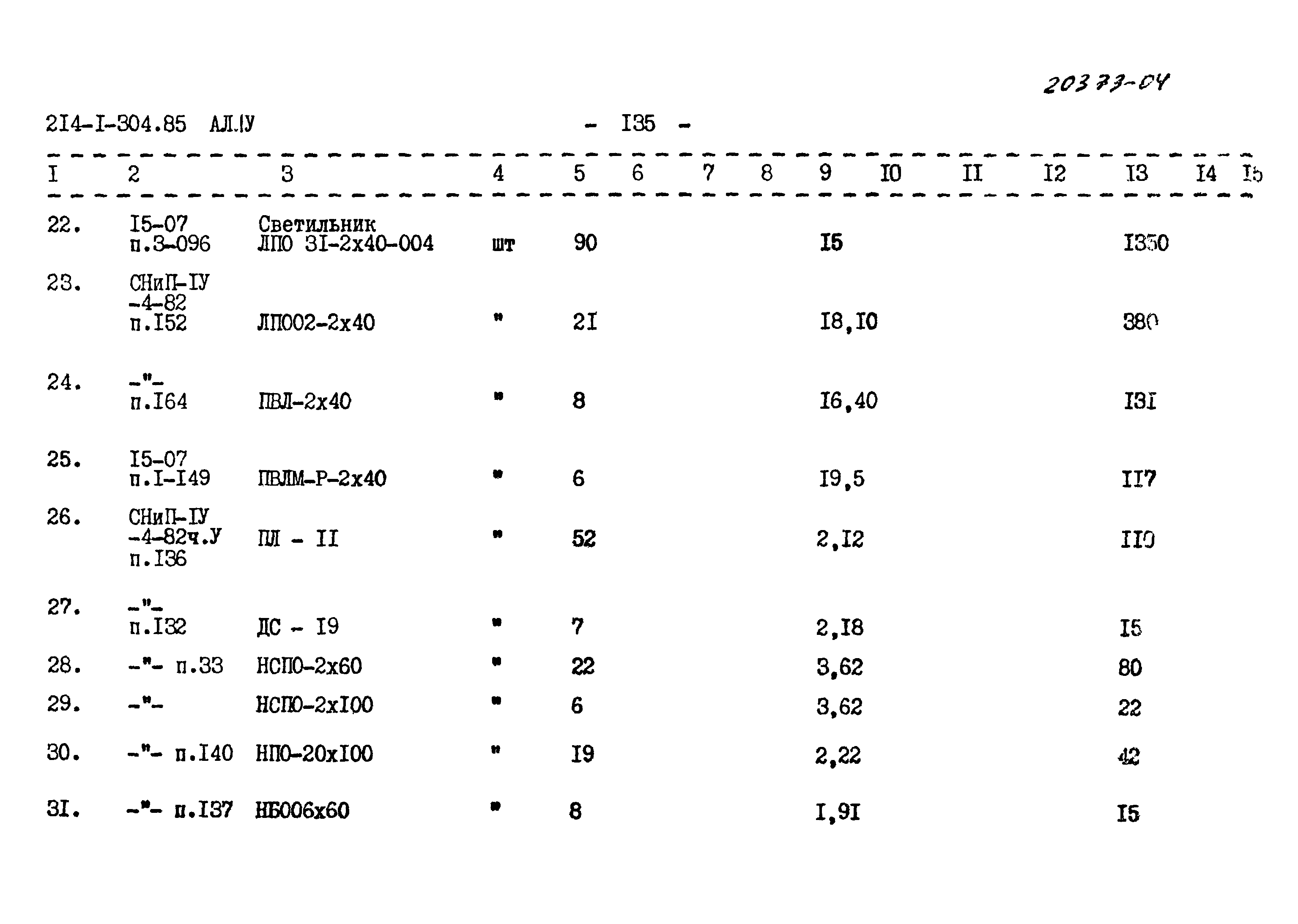 Типовой проект 214-1-304.85