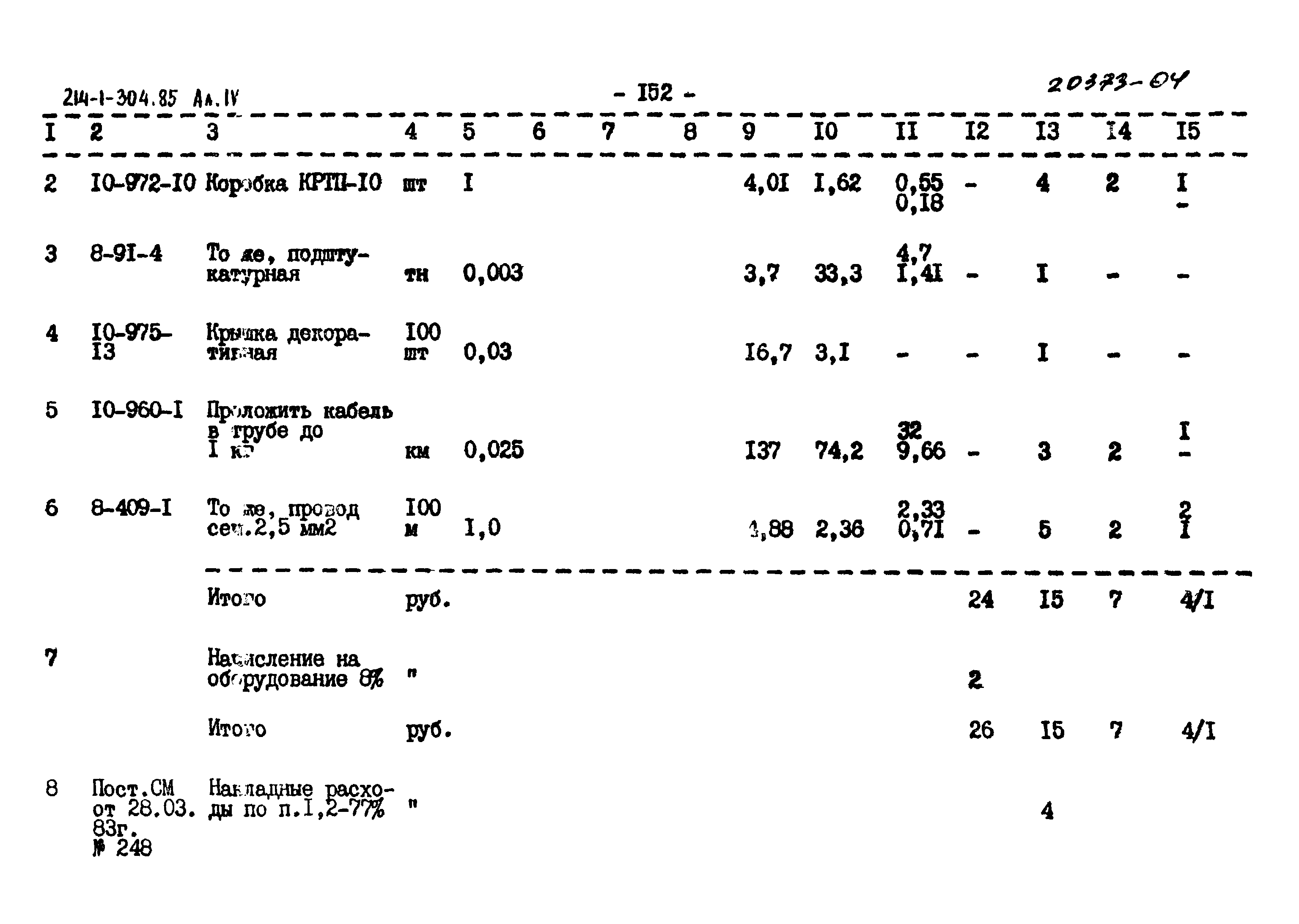 Типовой проект 214-1-304.85