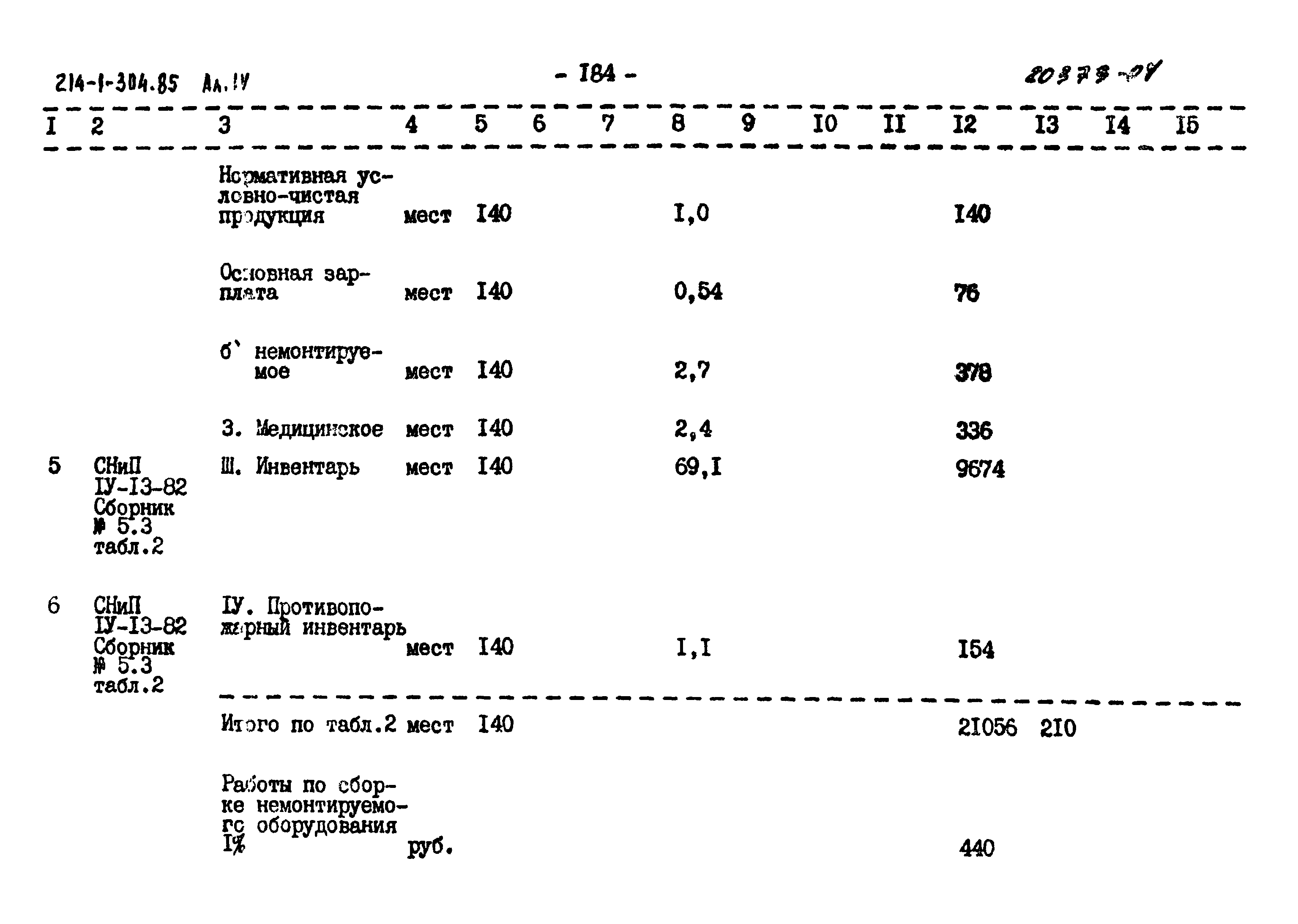 Типовой проект 214-1-304.85