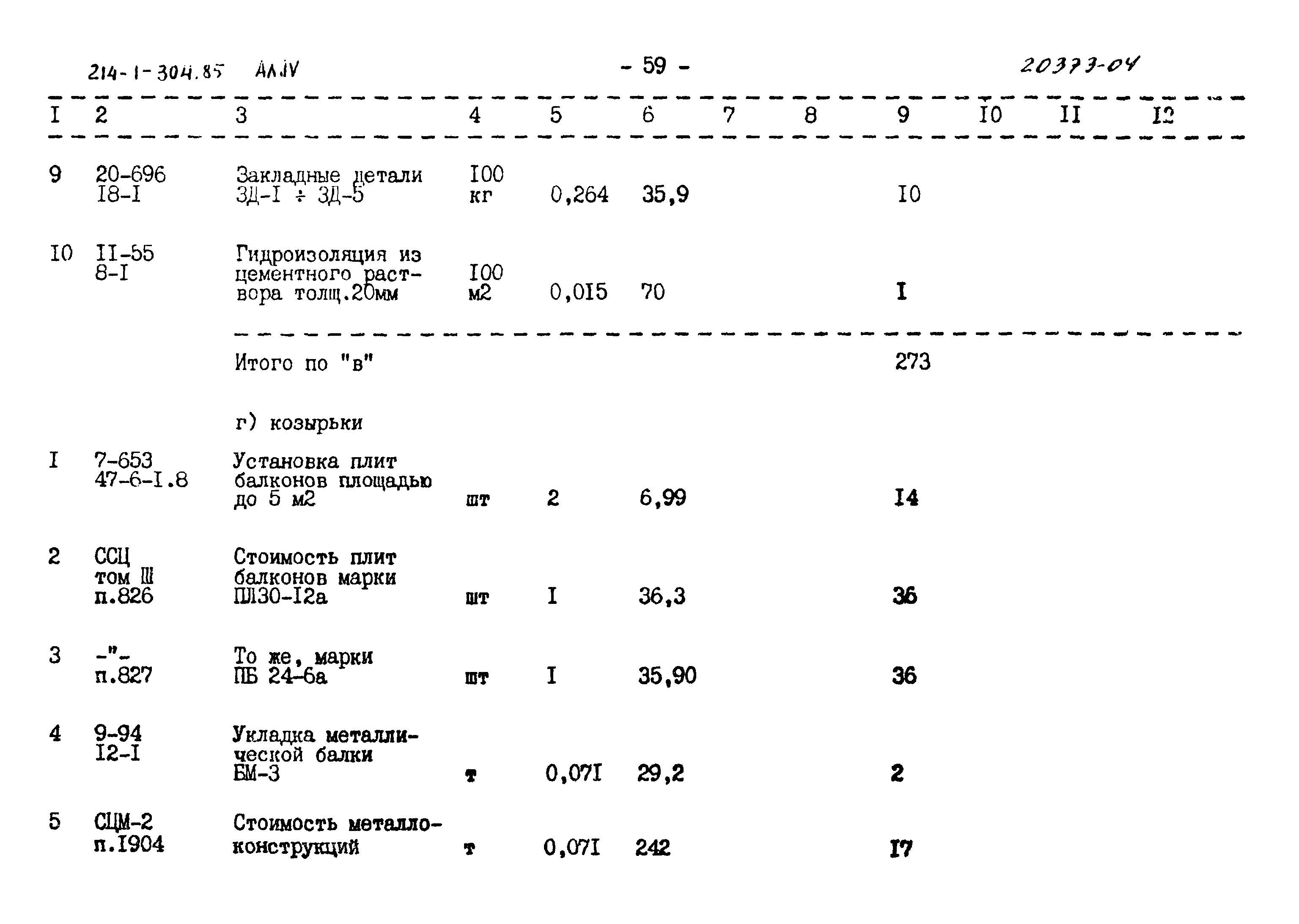 Типовой проект 214-1-304.85