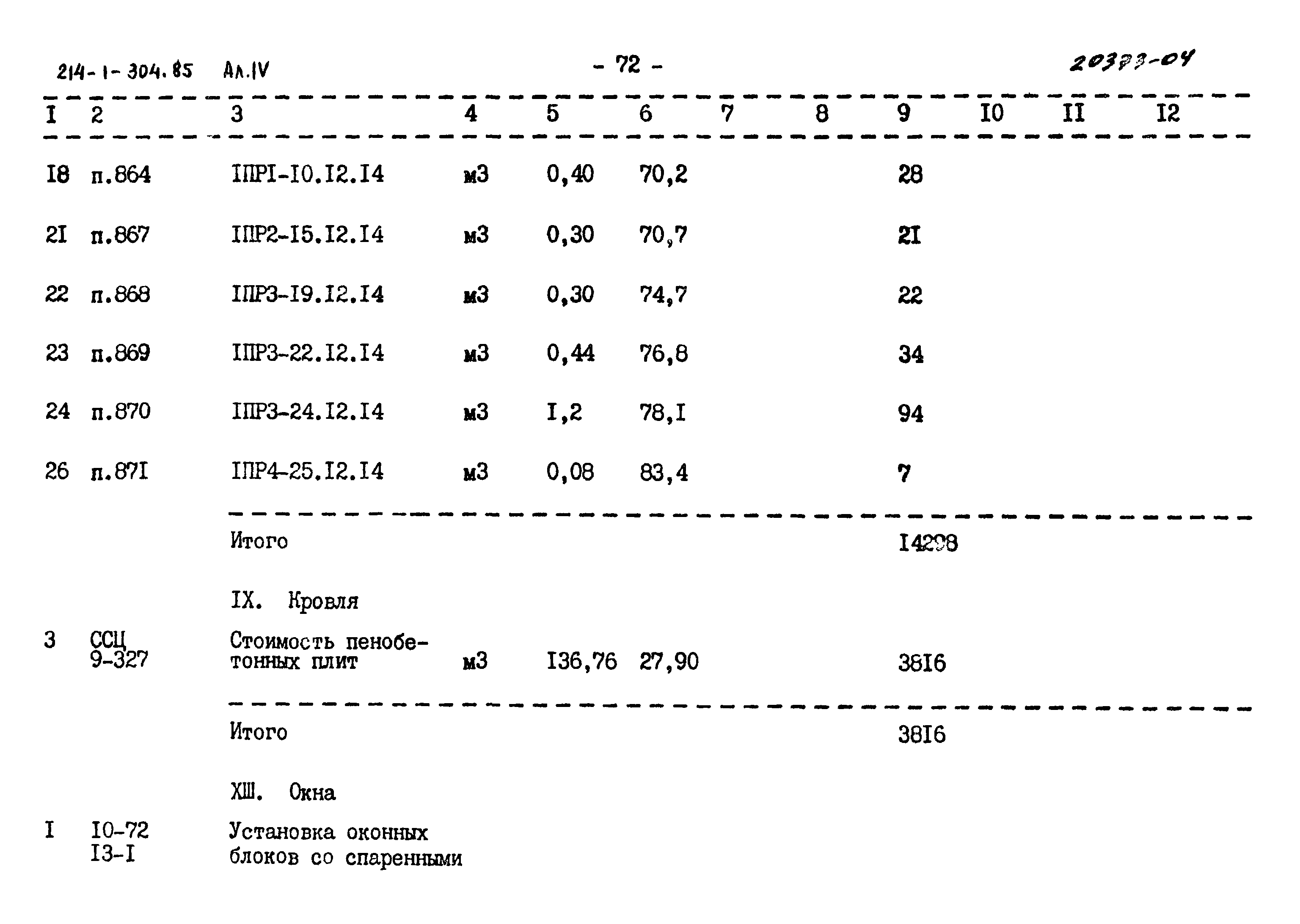 Типовой проект 214-1-304.85