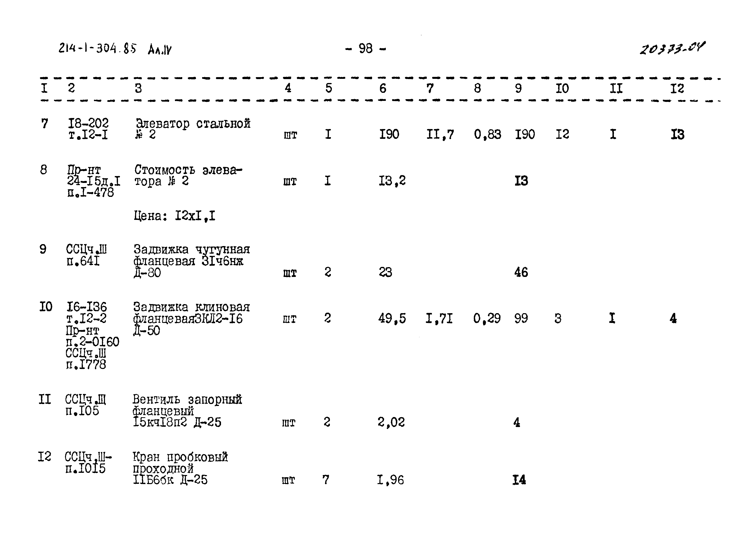 Типовой проект 214-1-304.85