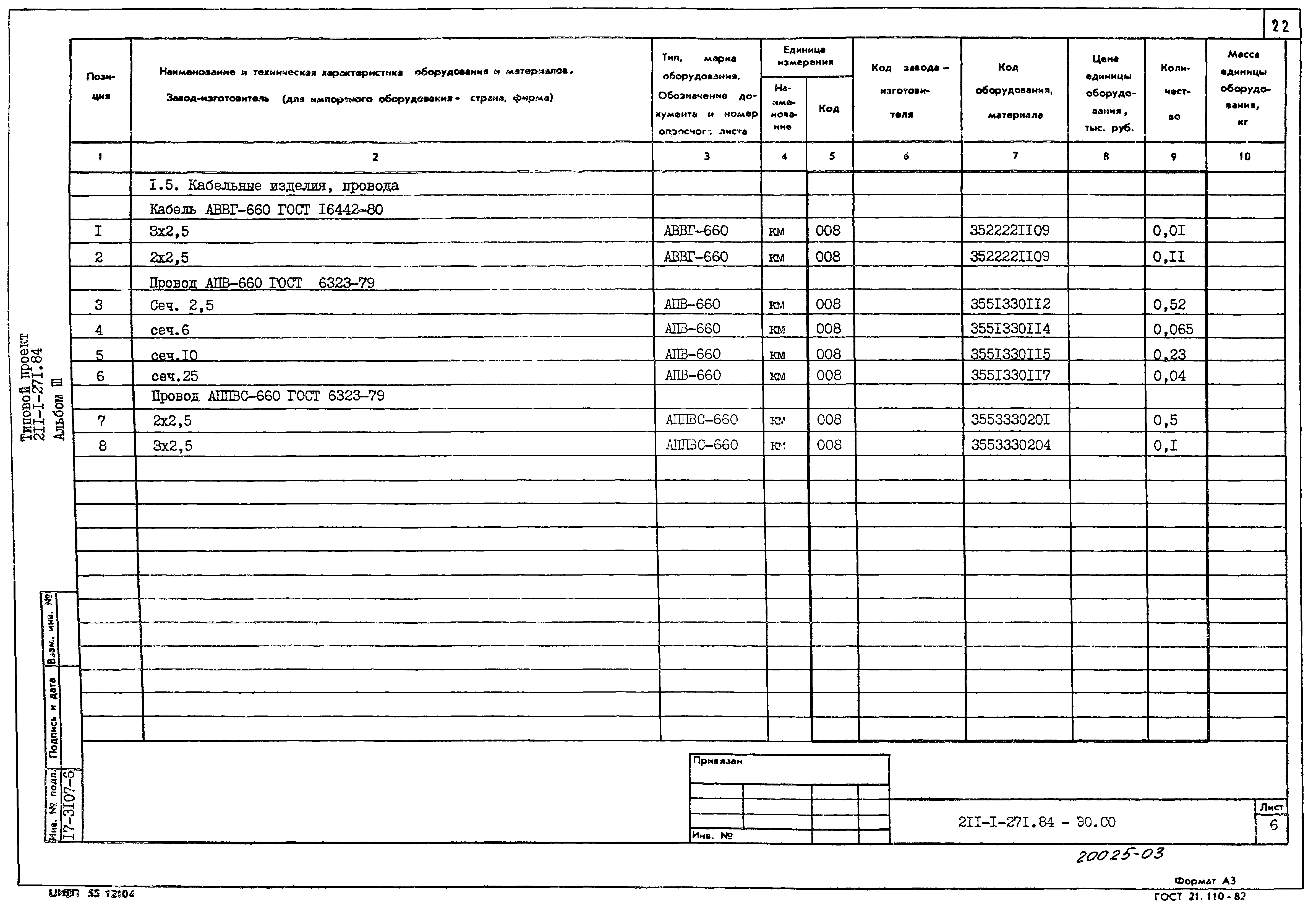 Типовой проект 211-1-271.84