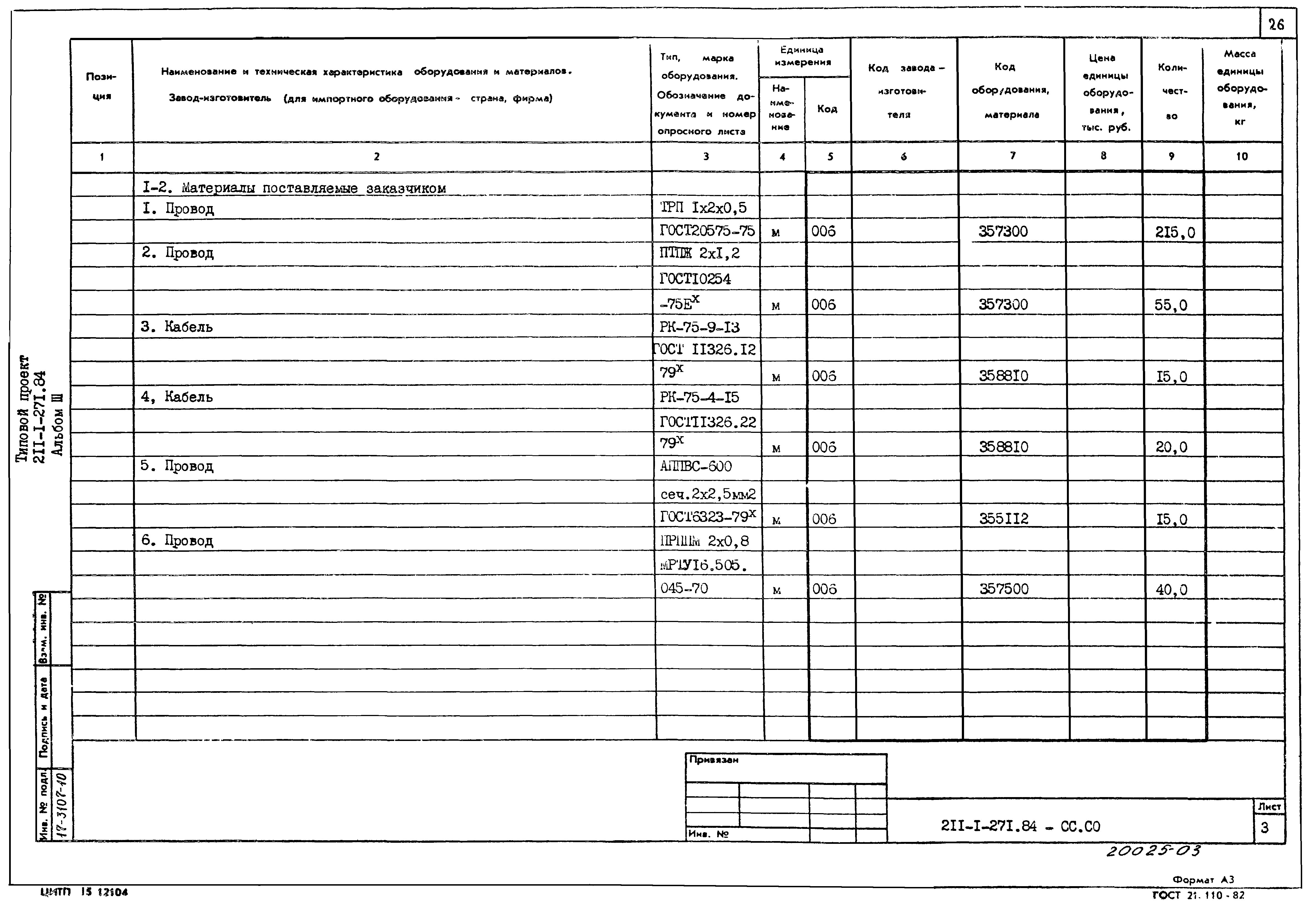 Типовой проект 211-1-271.84