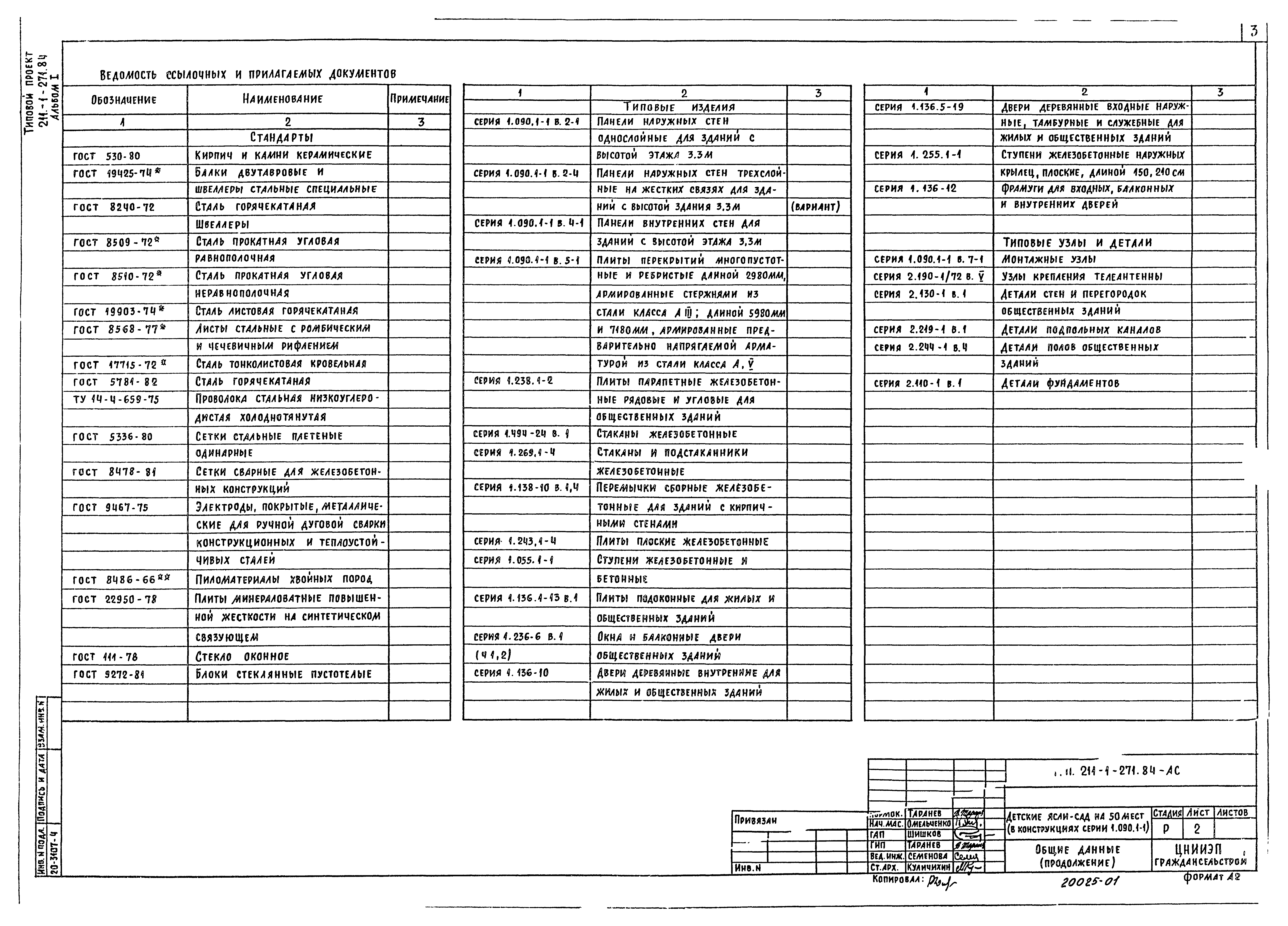 Типовой проект 211-1-271.84