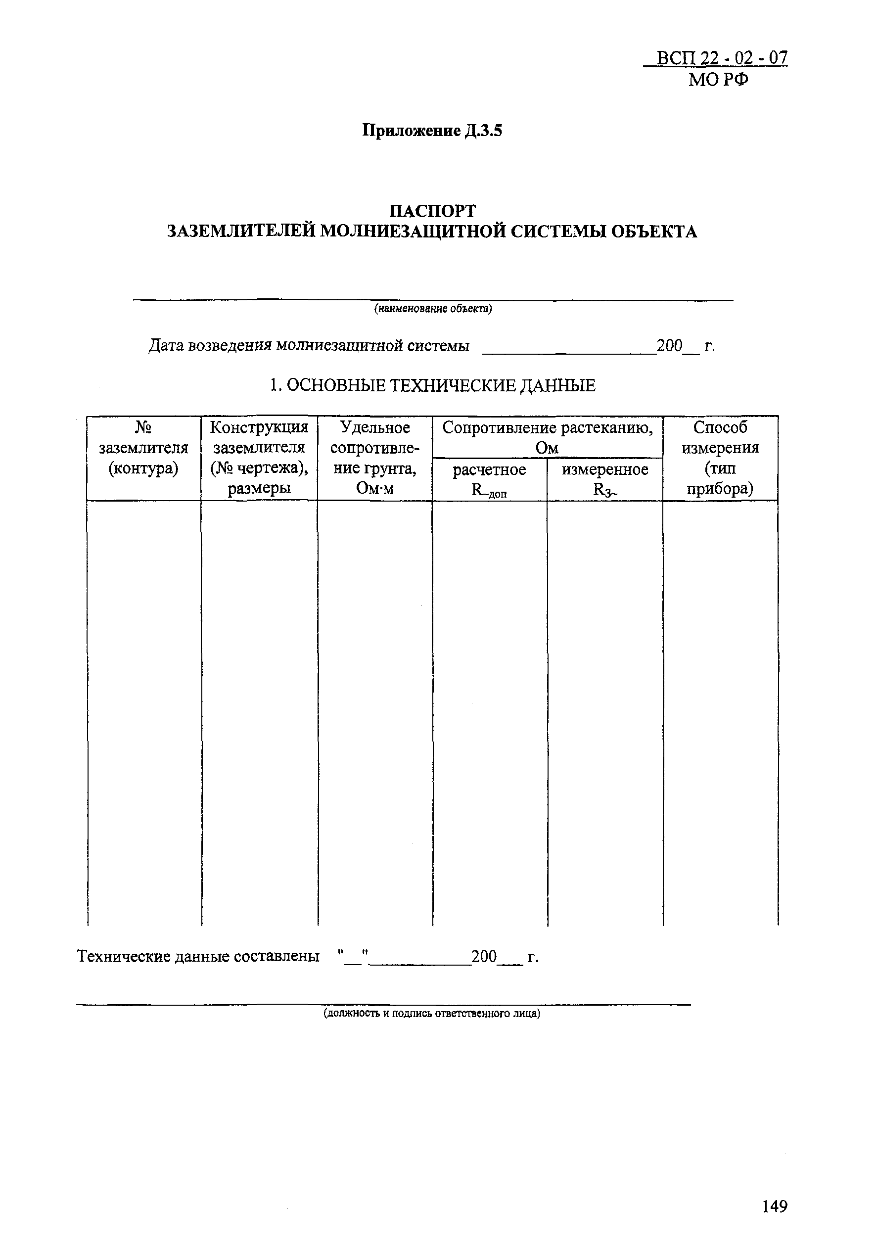 ВСП 22-02-07 МО РФ