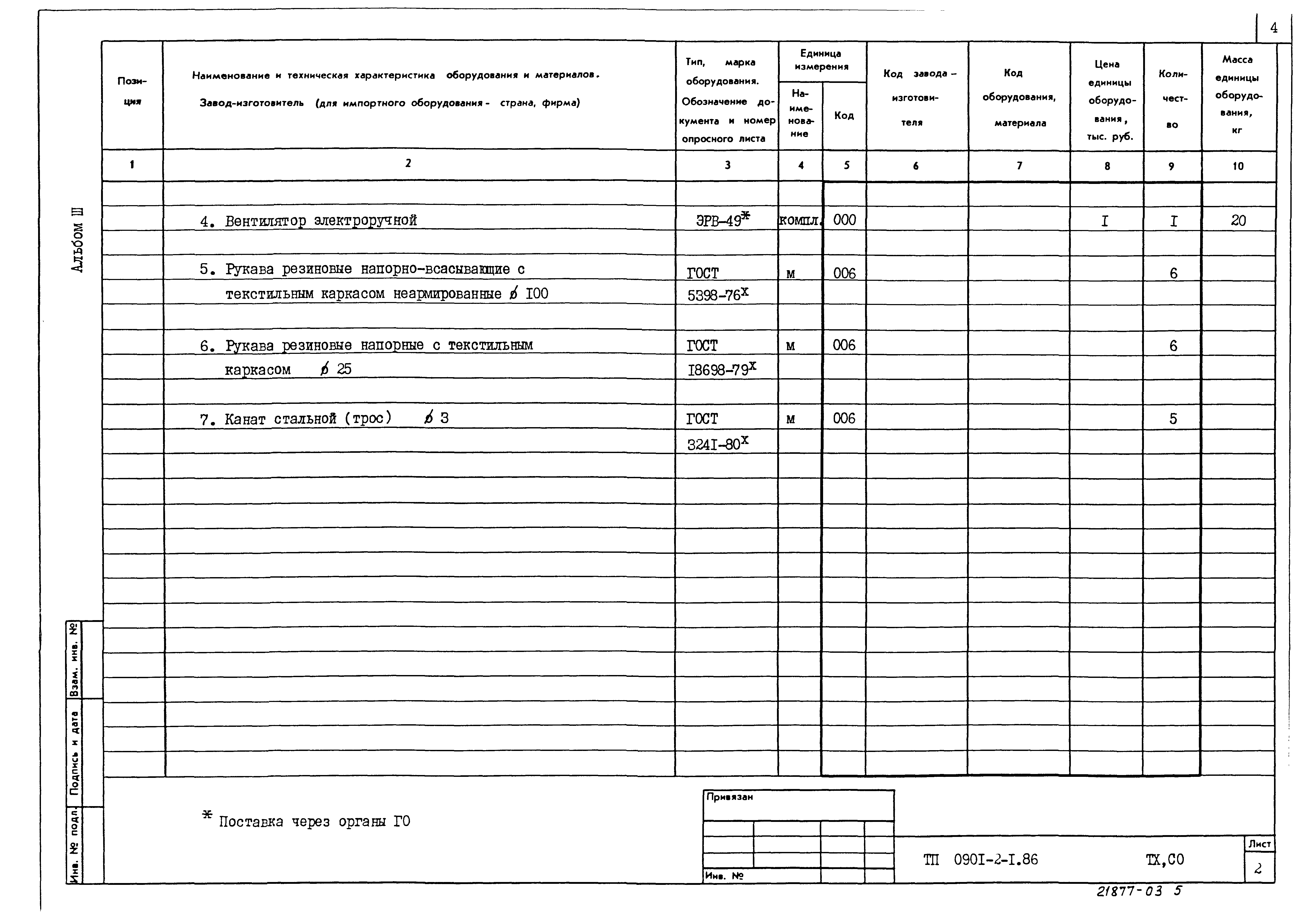 Типовой проект 0901-2-1.86