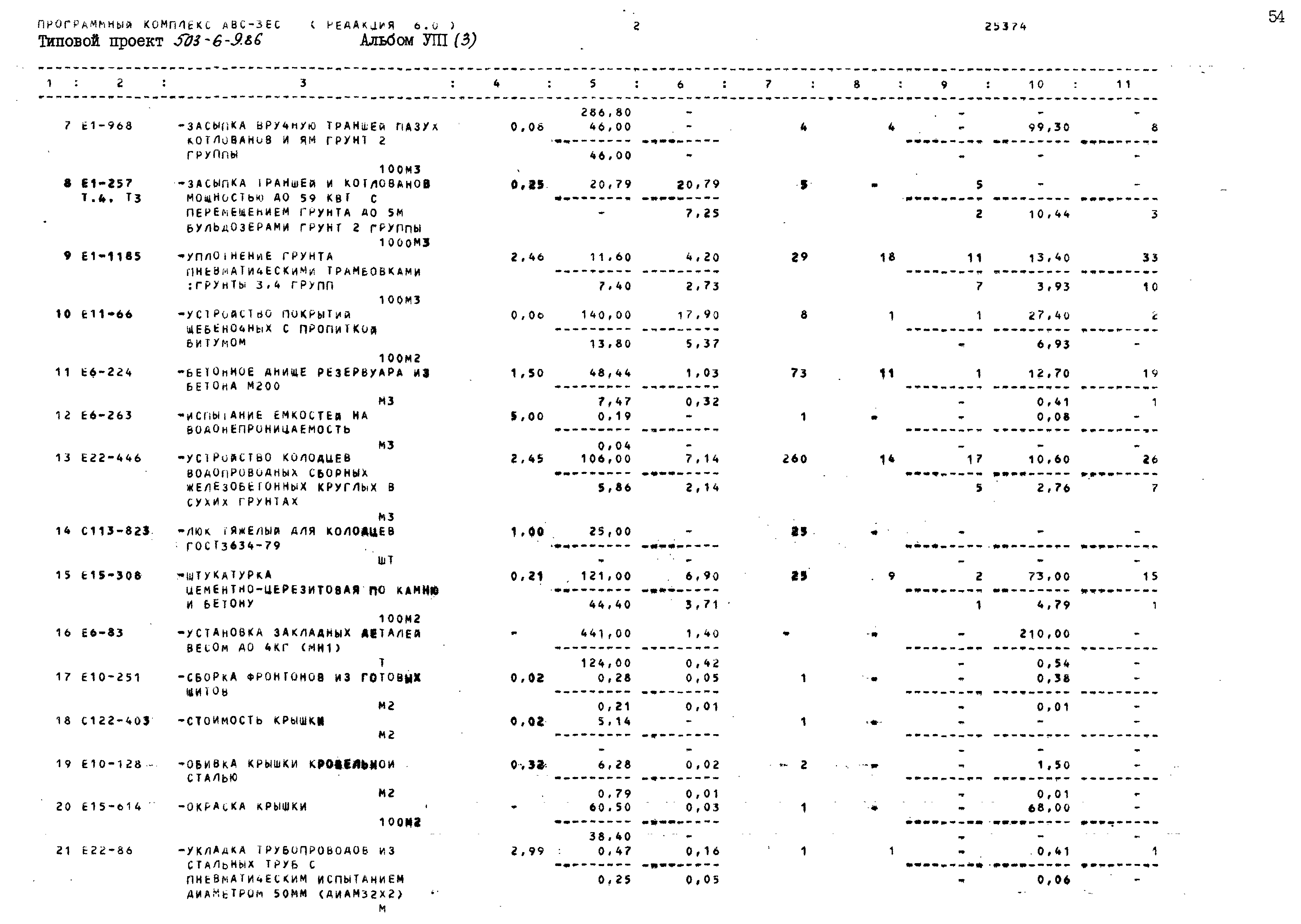 Типовой проект 503-6-9.86