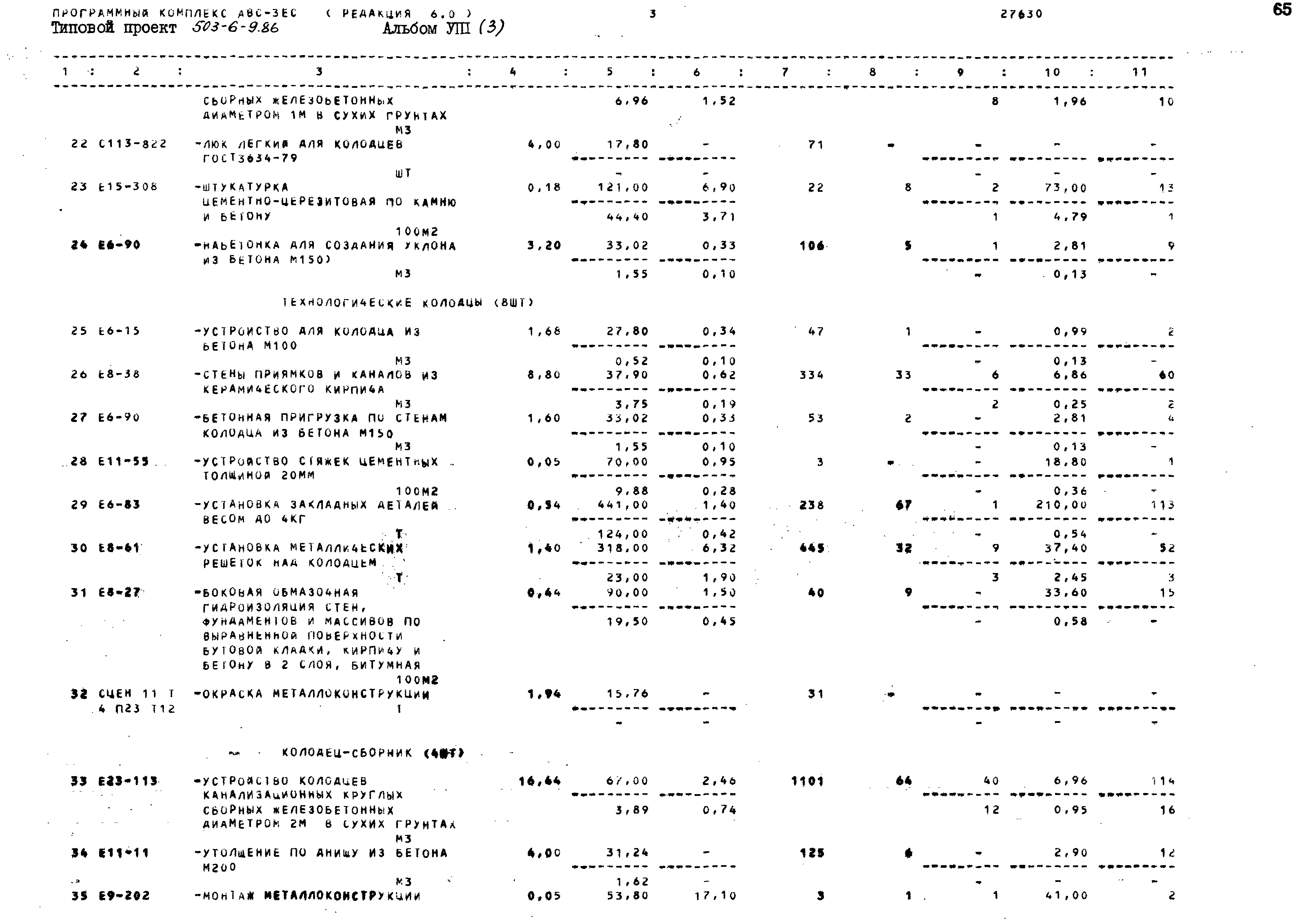 Типовой проект 503-6-9.86