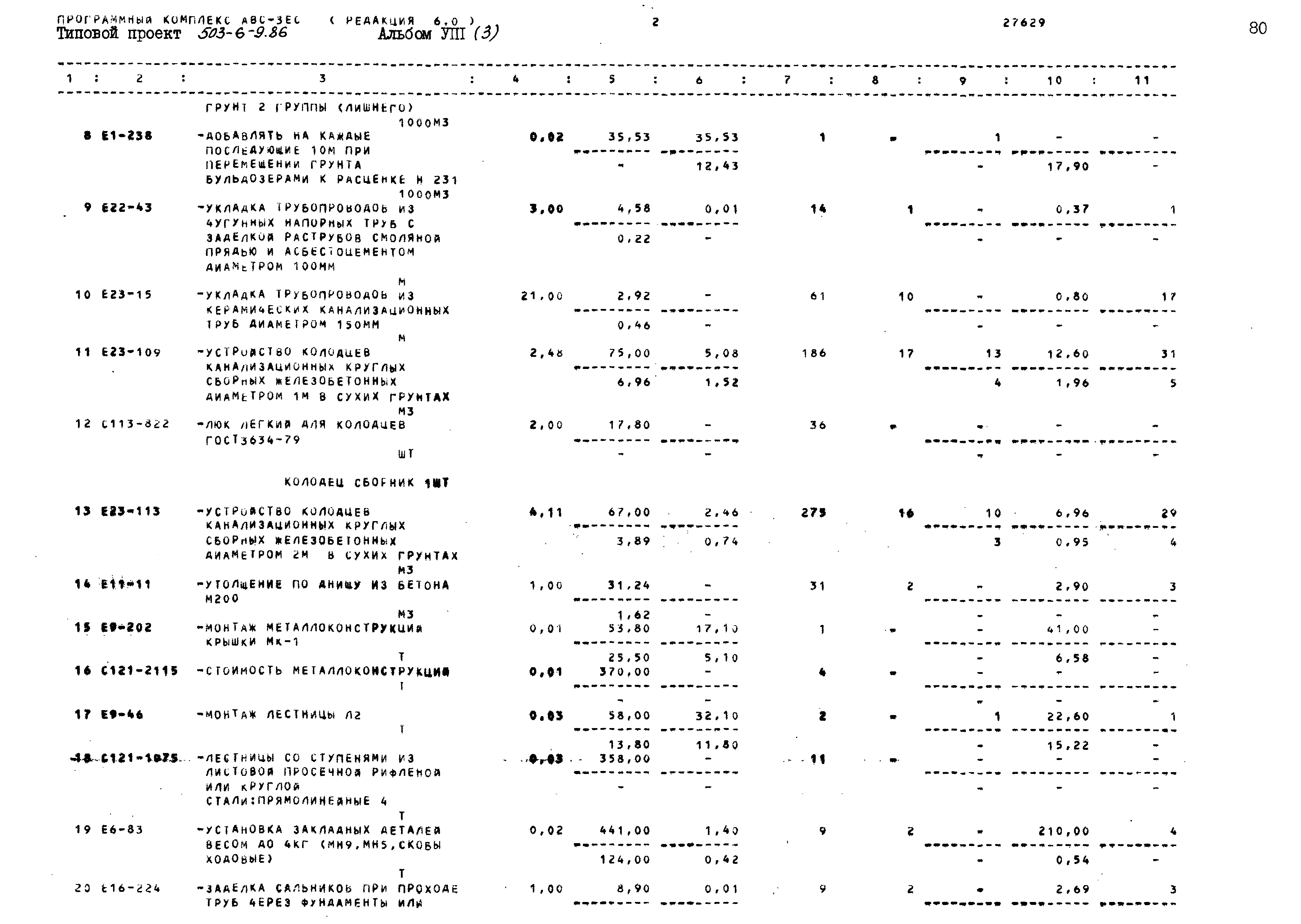 Типовой проект 503-6-9.86