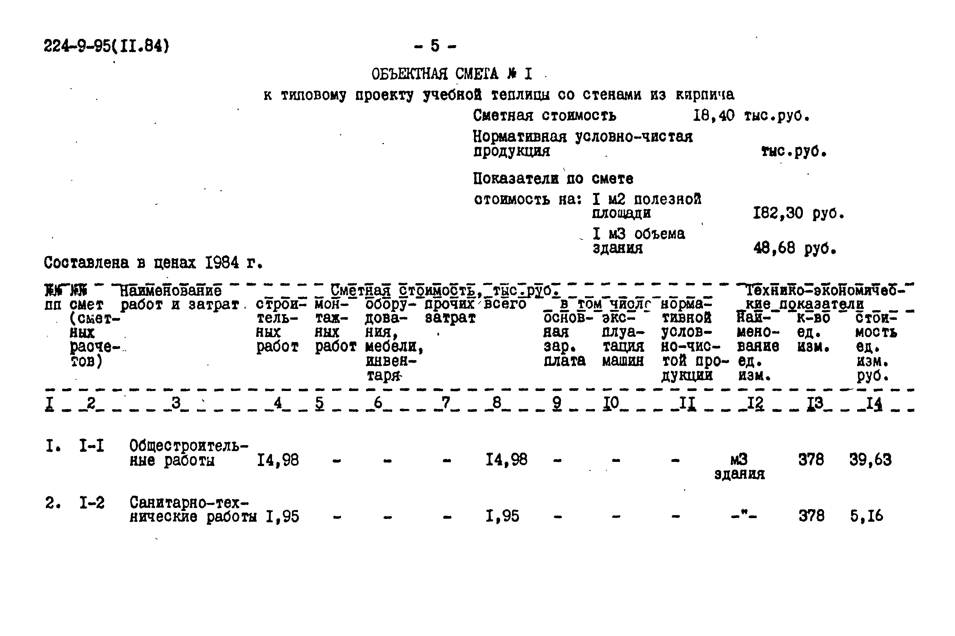 Типовой проект 224-9-95