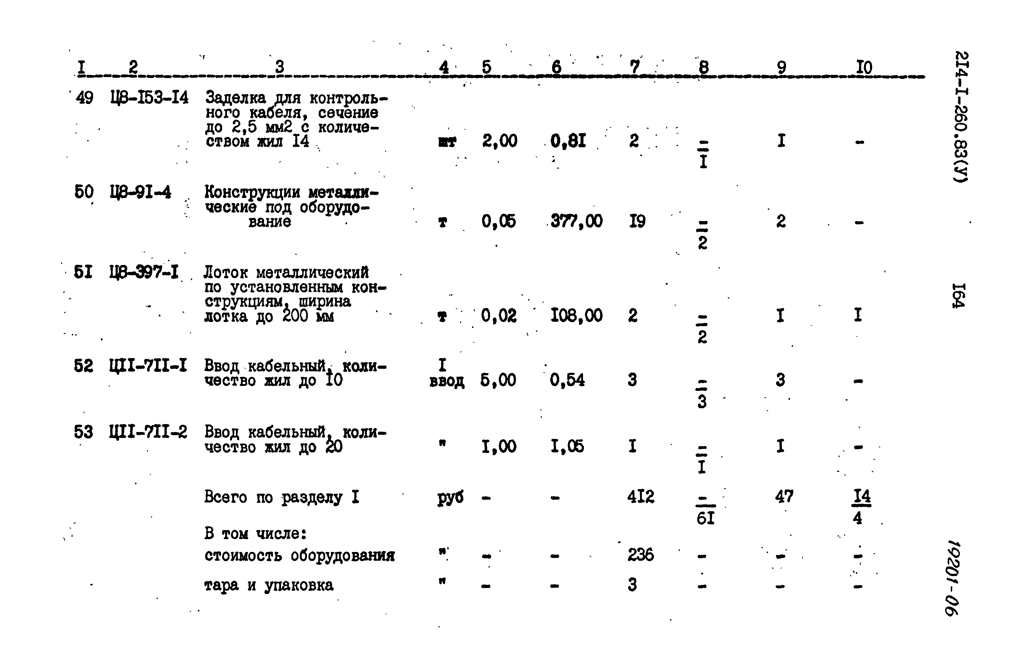 Типовой проект 214-1-260.83