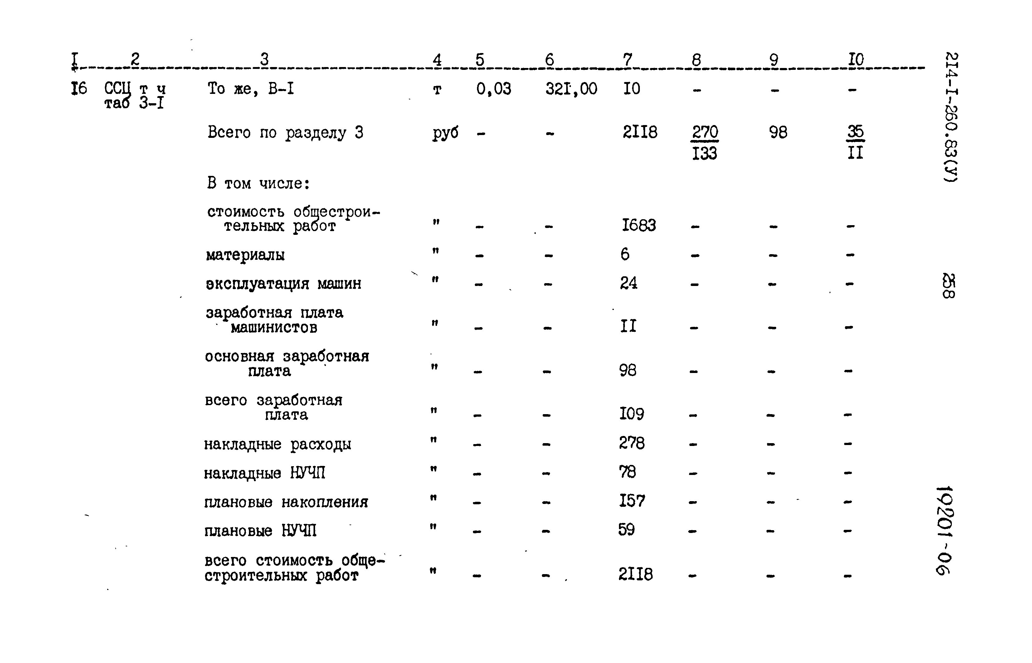 Типовой проект 214-1-260.83